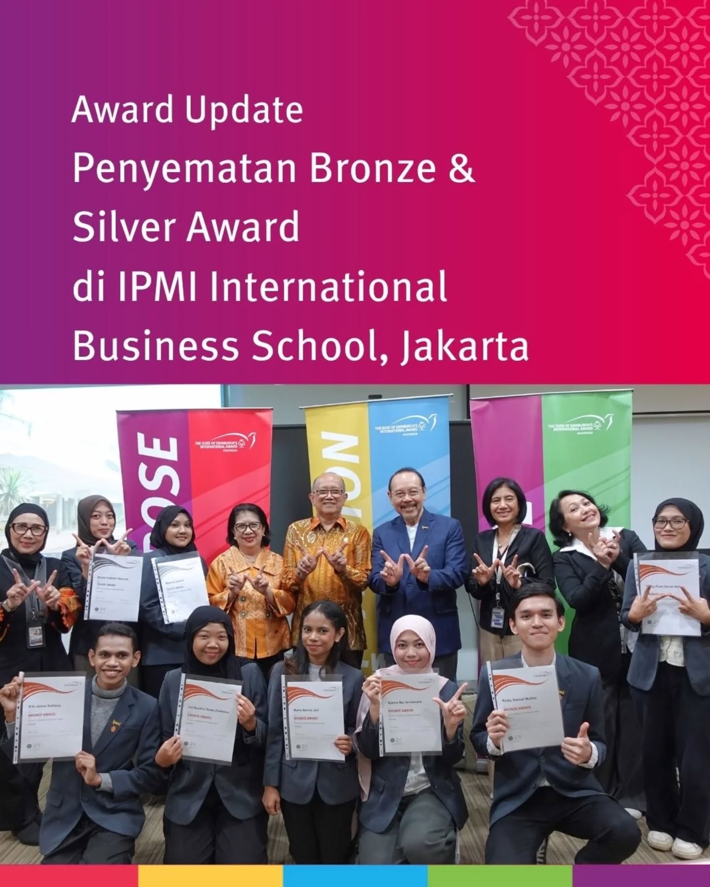 Congratulations are in order for 6 Bronze and 2 Silver Awardees from IPMI International Business School!
Looking forward to welcoming you all to the next level!
#WorldReady #IntawardIndonesia