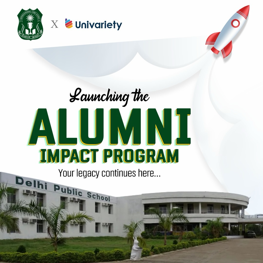 At DPS Sambalpur, learning goes beyond the classroom. It extends into careers, innovations, and lifelong connections. Over the years, our students, alumni, and faculty have contributed to an incredible legacy of knowledge, leadership, and success.
As we continue this incredible journey, we are proud to introduce the *Alumni Impact Program* in partnership with *Univariety* .
This initiative is designed to strengthen alumni relationships, celebrate our shared successes, and foster valuable collaborations.
*Register Here:* https://ags.univariety.com/user/dpssambalpur/signup
Let’s stay connected and keep building the future together!
#DPSSambalpur #DelhiPublicSchoolSambalpur #AlumniNetwork #AlumniCommunity #OurLegacyContinues Univariety