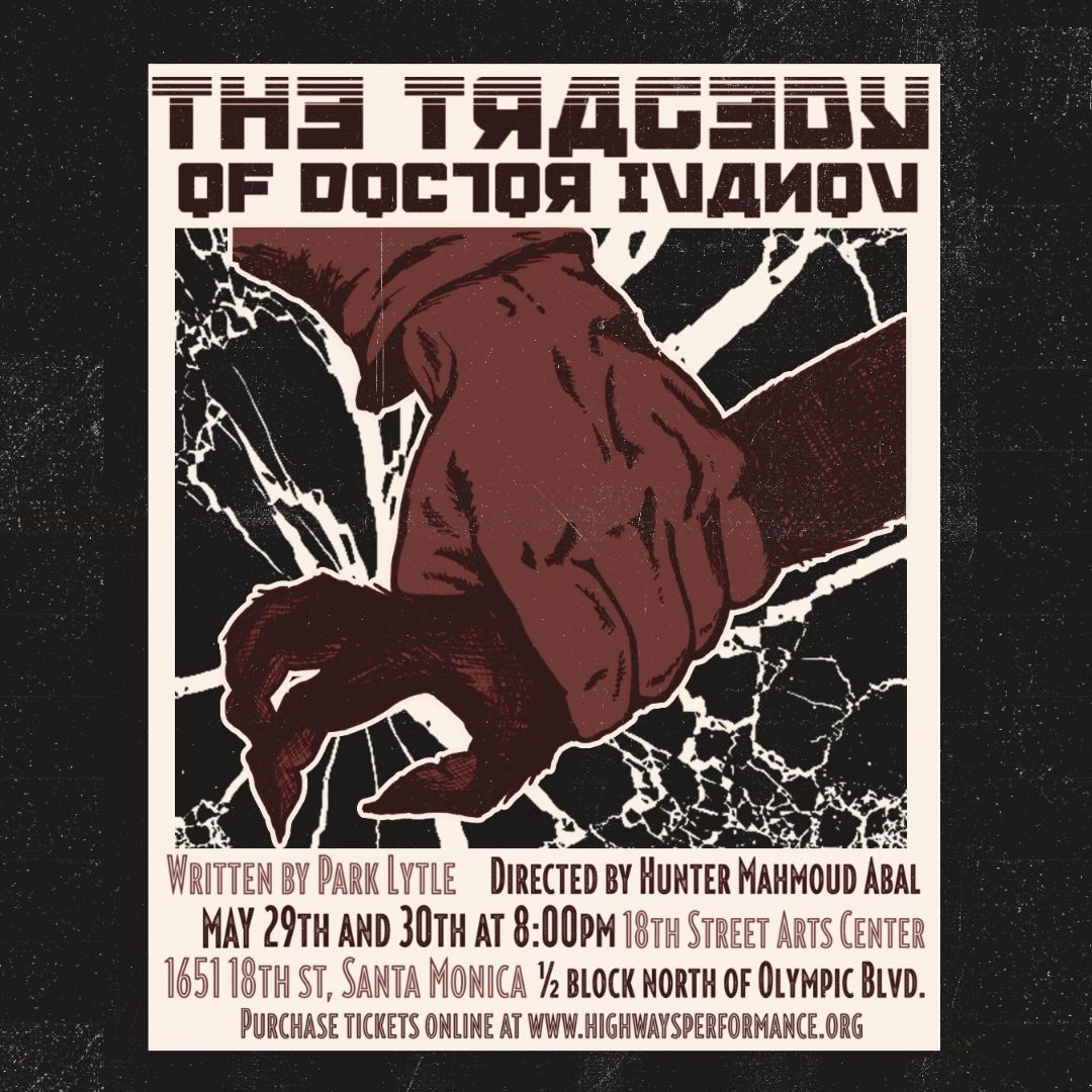 🧪🐒 THIS WEEK @ HIGHWAYS 🐒🧪
THE TRAGEDY OF DOCTOR IVANOV
May 29 + 30 • 8PM
Swipe ⬅️ for the laboratory horrors.
A scientist tries to create a half-human, half-chimpanzee species and accidentally speedruns his own psychological collapse.
Shackleton Theatrics (@shackleton_theatrics) drags the true story of Dr. Ilya Ivanov onto the stage — a descent into obsession, alienation, ego, and the deeply cursed idea that maybe science should stop cooking for a second.
Theater as biological horror.
Frankenstein by way of a doomed history podcast.
Academic burnout with ape cages.
📍 Highways Performance Space & Gallery
🎟️ Tickets via link in bio.