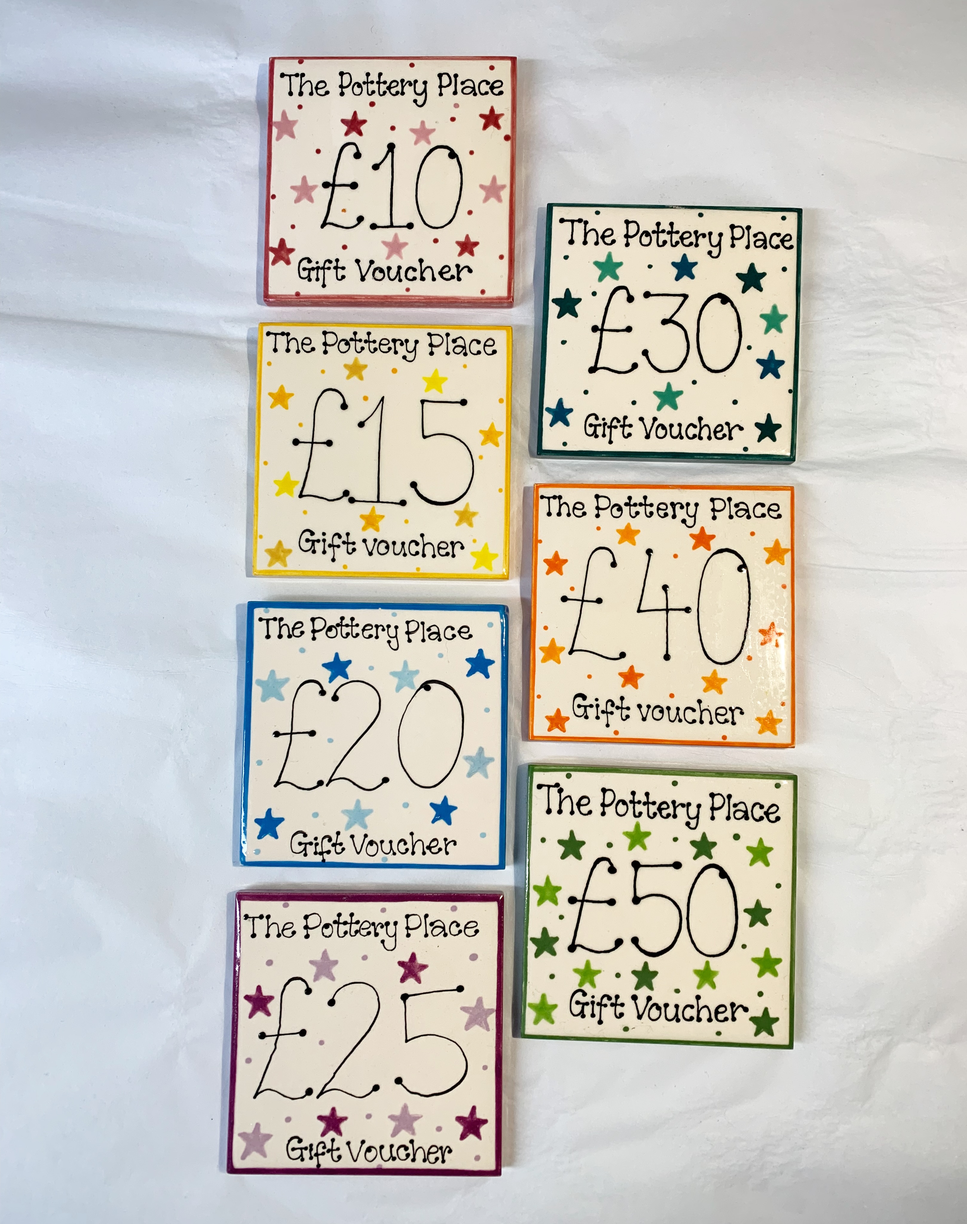 Looking for a thoughtful gift idea? 🎁
Did you know we offer gift vouchers for both our Paint Your Own pottery sessions and baby print appointments?
Perfect for birthdays, baby showers, new parents, or simply treating someone special ✨
Our ceramic gift vouchers are available to purchase in-store in values up to £100.
If you’re not local we can also send eVouchers for any chosen amount directly to an email address, making gifting easy wherever you are 💌
