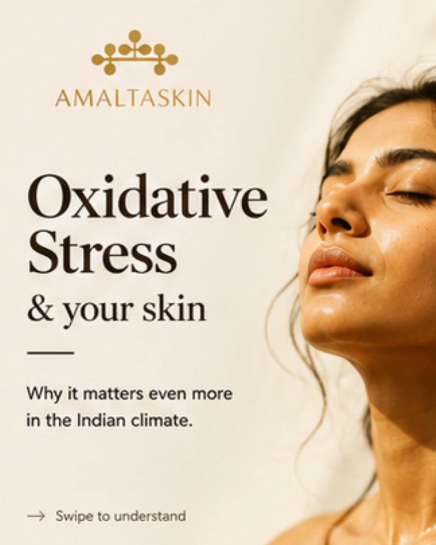 Oxidative stress is one of the biggest yet most overlooked reasons behind premature ageing, pigmentation and dullness — especially in Indian skin.
Between intense UV exposure, pollution, heat, stress and inflammation, our skin is constantly defending itself against free radical damage. Over time, this can weaken collagen, disrupt the skin barrier and trigger uneven pigmentation.
At Amaltaskin™, we believe Indian skin deserves formulations designed for its unique biology, climate and lifestyle.
Because healthy skin isn’t just about glow.
It’s about resilience.
#amaltaskin #oxidativestress #indianskin #skinbarrier #pigmentation