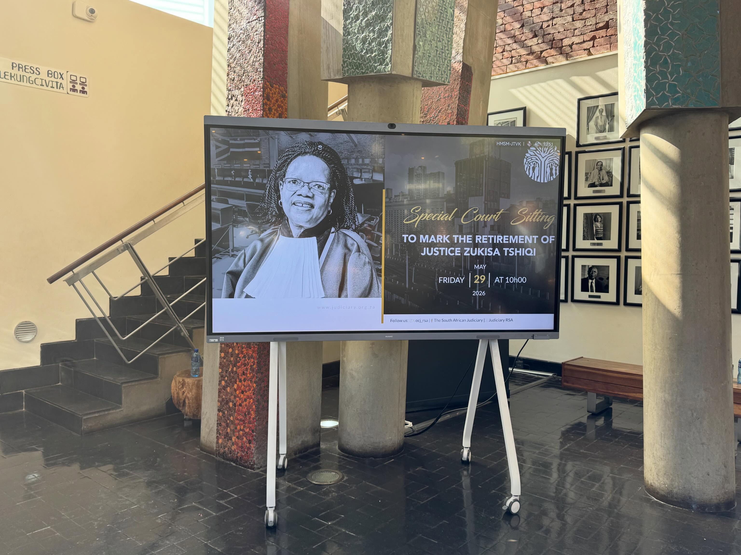 Advocates for Transformation attended the ceremonial sitting held in honour of Justice Zukisa Tshiqi on the occasion of her retirement from the Constitutional Court.
Kgomotso Nhlapo-Merabe, the Secretary General of Advocates for Transformation (AFT) National, delivered a tribute on behalf of the organisation, honouring Justice Tshiqiβs distinguished judicial career, her steadfast commitment to constitutional values, and her lasting contribution to the transformation of the legal profession and the judiciary.
AFT joins the legal community in celebrating Justice Tshiqiβs remarkable legacy and wishes her every success in her retirement.