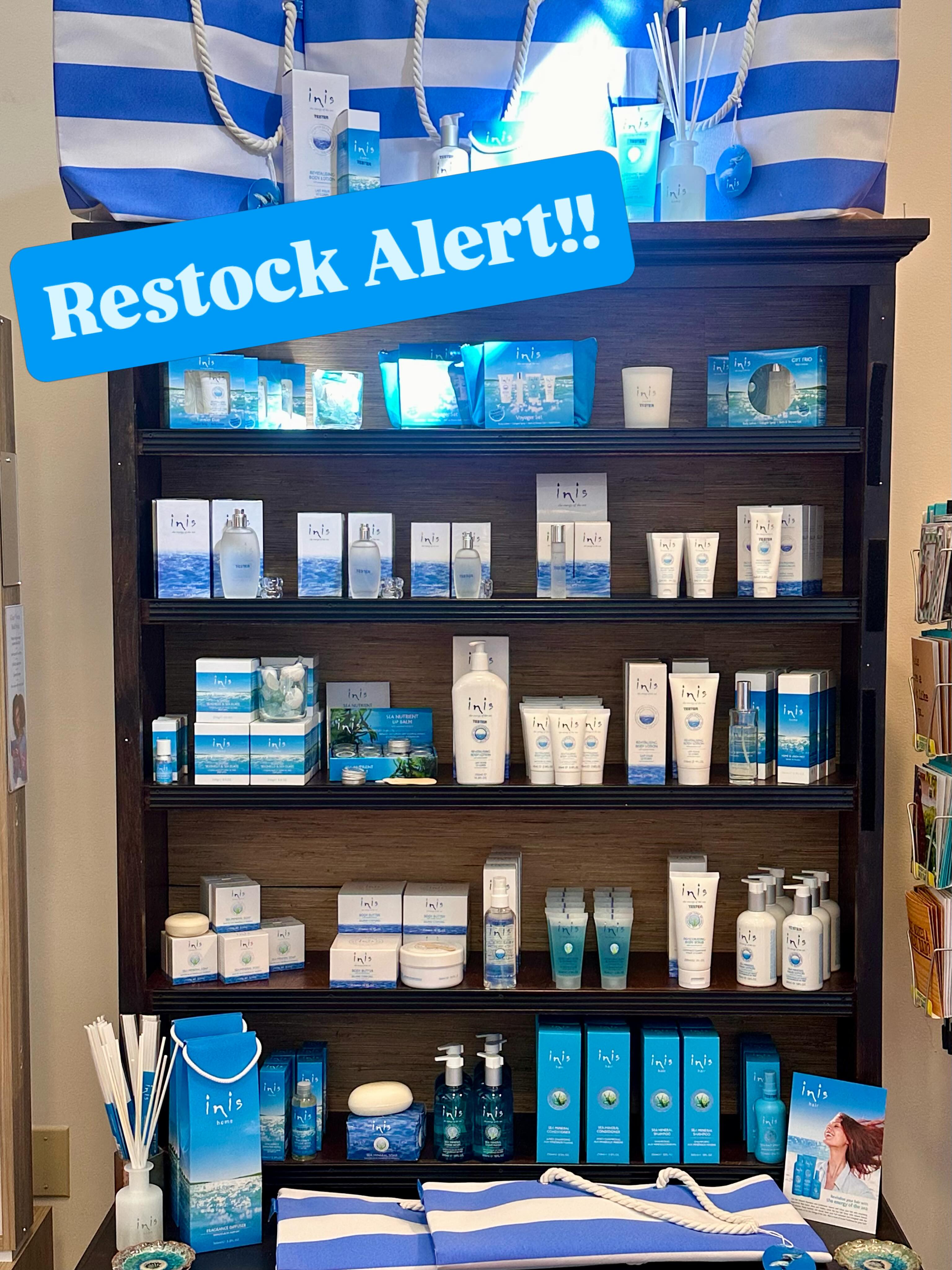 Freshly restocked and smelling like the ocean 🌊✨
Our bestselling Inis collection is back and fully stocked! If you’ve ever walked into the shop and said, “What smells SO good in here?