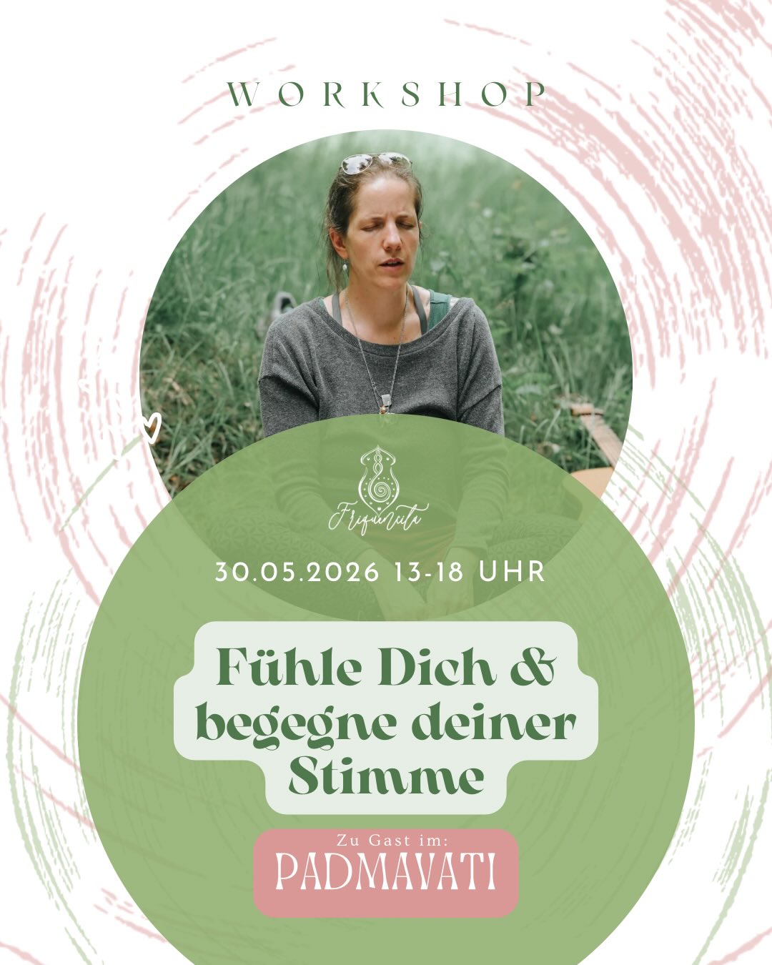 Fühle dich & begegne deiner Stimme.
Wann hast du dir zuletzt wirklich zugehört?
Nicht dem Kopf.
Sondern dem, was in dir klingt.
In diesem 5-stündigen Workshop lade ich dich ein,
deiner Stimme auf eine sanfte, entspannte Weise zu begegnen.
Ohne Leistungsdruck.
Ohne richtig oder falsch.
Wir singen gemeinsam, tönen frei
und lauschen immer wieder nach innen.
Kristallklänge, meine Gitarre
und Mama Kakao begleiten diesen Raum.
Deine Stimme darf entstehen.
Aus dem Körper.
Aus dem Gefühl.
Aus dem Moment.
📍 Padmavati, Düsseldorf
🗓 30.05.2026 | 13–18 Uhr
💫 Kostenbeitrag: 120 €
🕊 Keine Gesangserfahrung nötig
Anmeldung:
direkt bei mir oder über
per WhatsApp, persönlicher Nachricht oder direkt über meine Internetseite
https://www.friquencita.de/details-registrierung/fuhle-dich-begegne-deiner-stimme-im-padmavati-in-dusseldorf
#stimmarbeit #deinestimme #klangraum #selbstwahrnehmung #padmavati