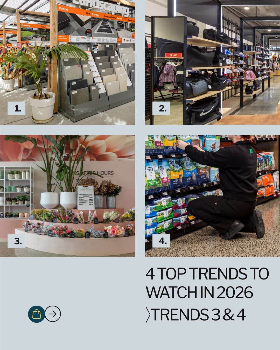 Here's the second part of our series on key trends influencing store design in 2026.
In part two, we highlight examples of 'Brand-led displays' and 'Practical merchandising in busy NZ retail environments.
Check out our previous post with trends 1 & 2: Smart use of space and Flexible fixtures.
#RetailDesign #RetailTrends #DisplaySolutions #StoreFitout #VisualMerchandising #GDMRetail