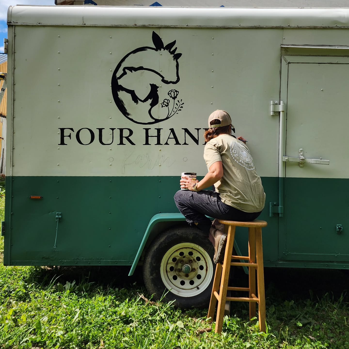 New logo for the market wagon to commemorate the kickoff of our FIRST EVER farmer's market season! 🥳
I'll be in Bemus Point at the Village Park from 9 until 3 alongside some stellar local vendors. Our offerings will start on the lighter side, but quantities and varieties will pick up as the season progresses. We'll have live trays of microgreens, whole pastured chickens, and a limited supply of eggs alongside a great variety of other produce, meat, and craft vendors.
SEE YOU THERE 💕
