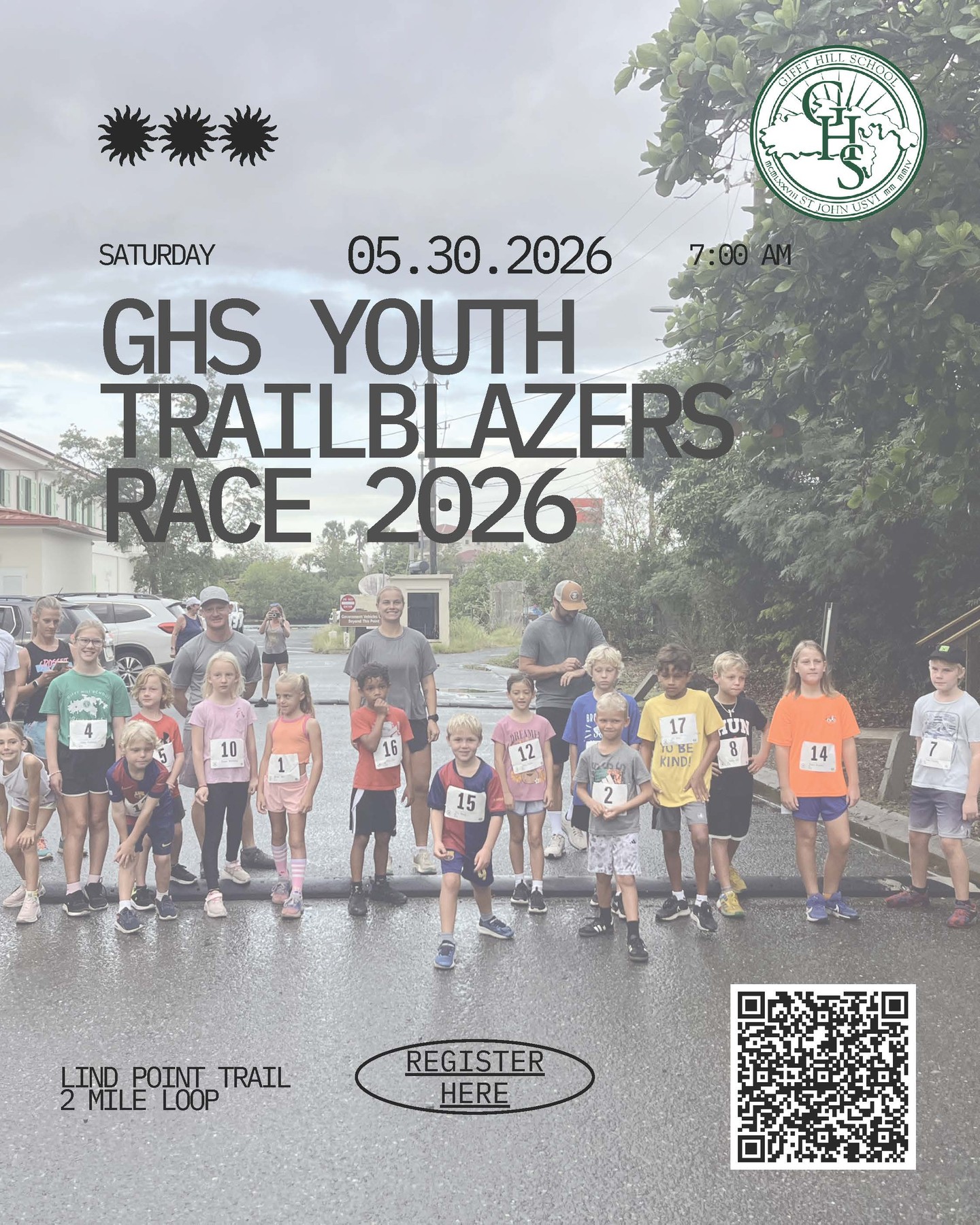 Our Youth Trailblazers Race is coming up this Saturday, May 30, at 7:00 a.m.! The race is open to students in kindergarten through eighth grade and will consist of a 2-mile loop around Lind Point. Scan the QR code on the flyer below or click here to register: https://forms.gle/bDnEEG8nJbvLFBGLA