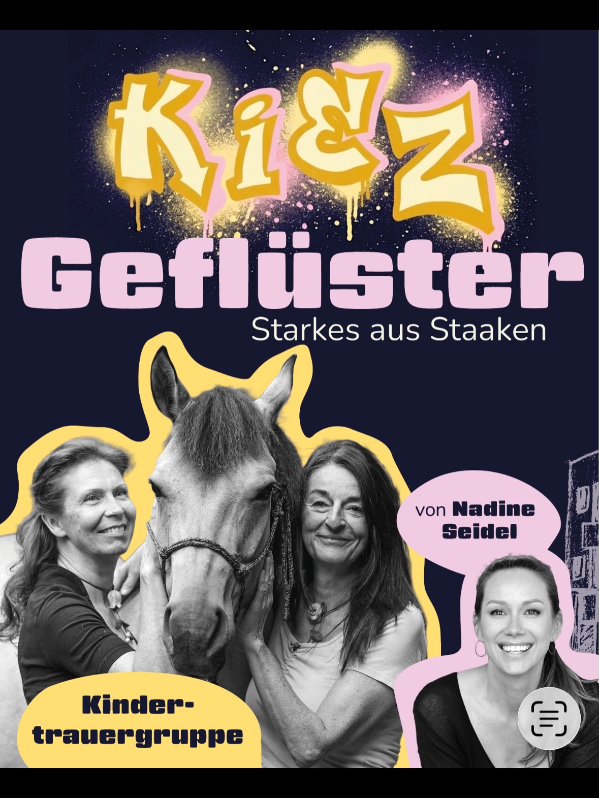 ✨ Was passiert eigentlich, wenn Kinder trauern?
Und wie begleitet man etwas,
für das es oft kaum Worte gibt?
In unserer neuen Podcastfolge sprechen wir über mit Herzenszeit.Berlin –
einen Ort für Kinder und Jugendliche in Trauer.
Und ehrlich gesagt:
Diese Folge geht nah.
Weil es nicht nur um Verlust geht.
Sondern um Beziehung.
Um Tiere.
Um Wärme, Nähe und das Gefühl, gehalten zu sein.
Wir sprechen darüber, wie Kinder trauern –
leise, ehrlich und oft ganz anders, als Erwachsene es erwarten würden.
Und darüber, wie viel Kraft in Räumen liegt,
die nicht sofort etwas „reparieren“ wollen.
Sondern einfach da sind.
🎧 Eine Folge über Verlust, Verbindung und das, was Kinder trägt.
✨ Kiezgeflüster – Starkes aus Staaken.
Wo Menschen erzählen –
und genau darin etwas Starkes entsteht.