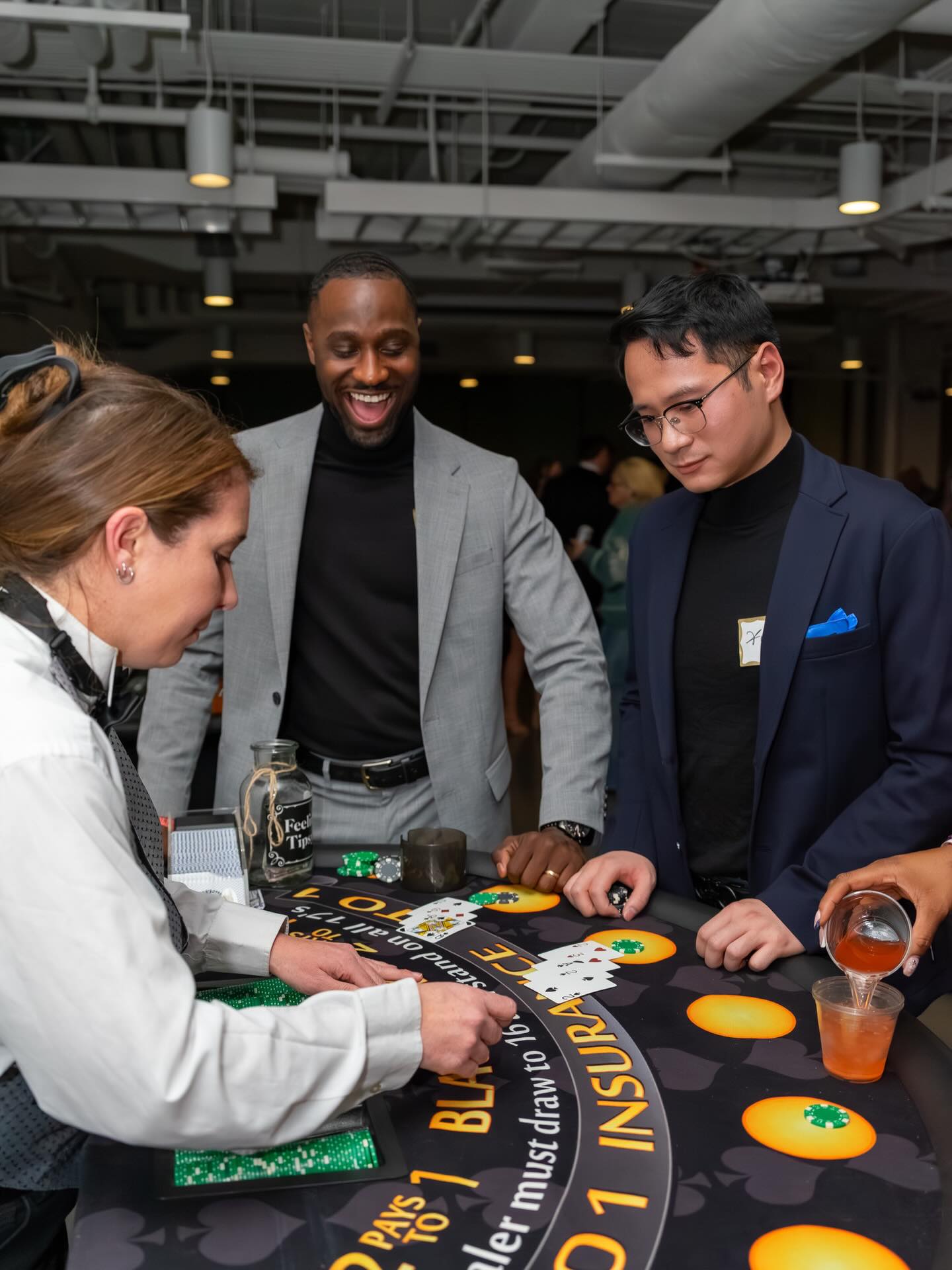 Throwback Thursday is still a thing, right? Because we’re still thinking about last December’s EKO Casino Night and how incredible it was to watch the space come to life. Talk about an energetic and fun corporate holiday party!
Seeing guests fully lean into the night and enjoy every detail is exactly why we love what we do.
It never gets old seeing months of planning turn into unforgettable moments.
Planning events that bring people together will always be our favorite part.
Venue: @ledgerbentonville
Casino: @casinonightsof
Photo Booth: @freshframesnwa
Letters: @alphalitnwa
Balloons: @the_pinkpaloma
Event Planner Near Me, Holiday Party Planning, Northwest Arkansas Event Planner,
#TheMingleCo #CasinoNight #CorporateEvents #NorthwestArkansasEvents #HolidayParty