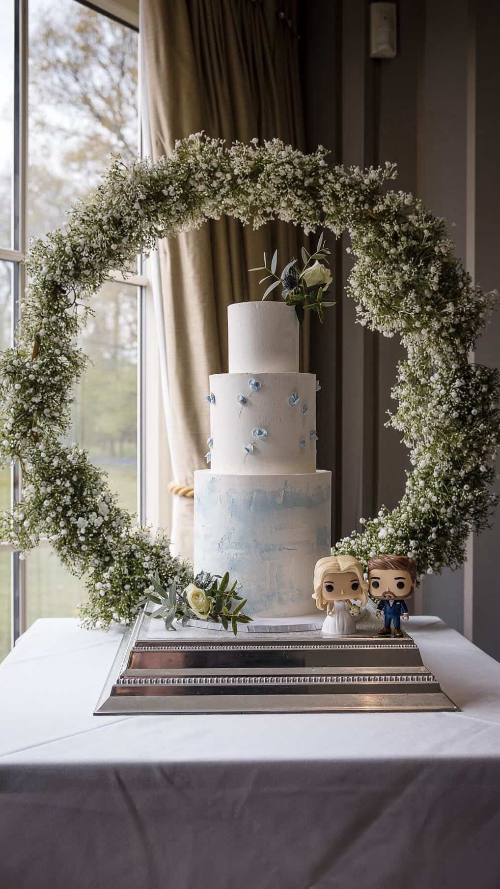 Your “something blue”… but make it cake 🩵
This wedding cake was a dream to design. The couple wanted it to fit beautifully with their soft blue and white colour palette, with delicate little details to tie everything together.
And the flavour choices were excellent: gingerbread, sweet lemon and white chocolate & raspberry 🤍
Cover photo: @venusphotographicstudios
Venue: @kelhamhouse