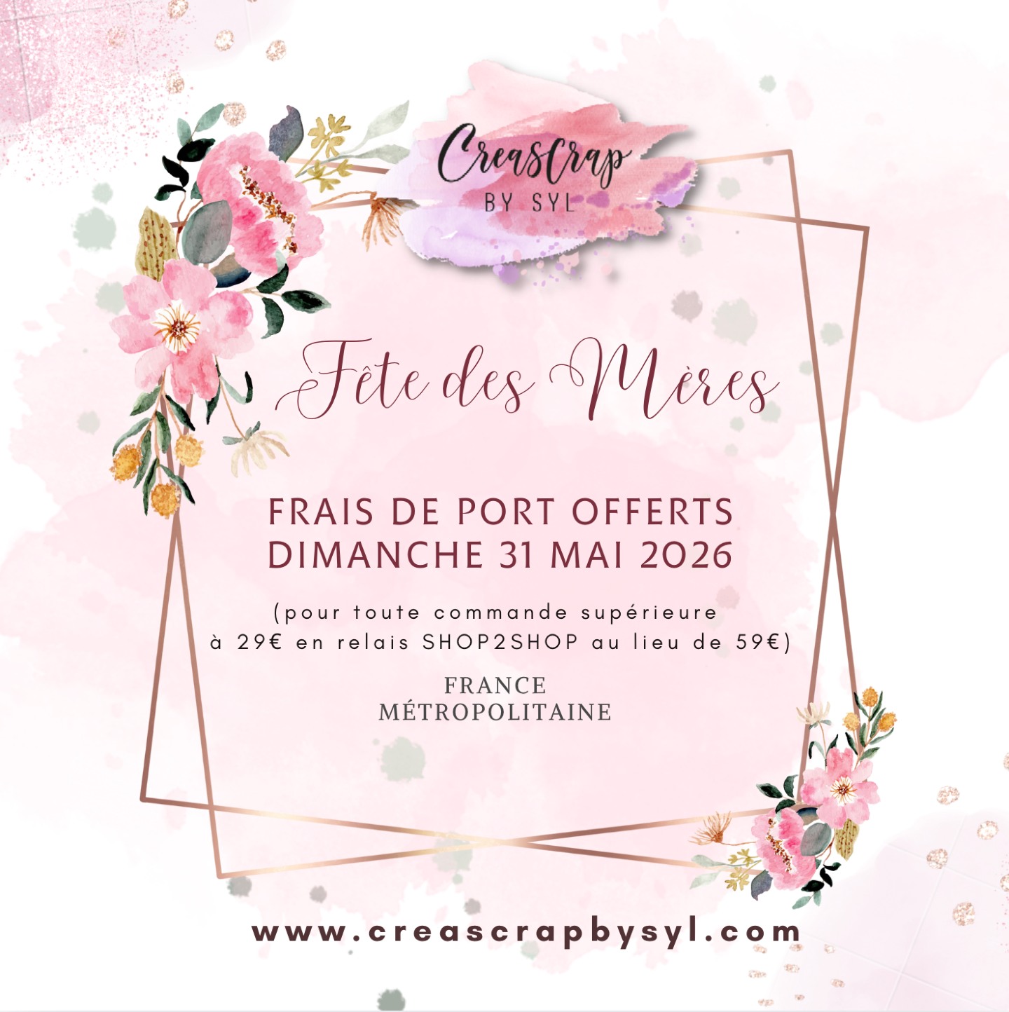 🌸🌸🌸🌸 CHÈRES MAMANS, C'EST VOTRE JOUR !
Ce dimanche, nous célébrons la fête des mères 💖 avec une offre toute spéciale, pensée avec amour pour vous chères srappeuses qui méritez tant de douceur et de joie ! Profitez de cette journée unique pour vous chouchouter et embellir vos créations !
N'oubliez pas de préparer vos paniers, mais surtout, de vous faire plaisir, car vous le méritez tellement !
Passez un merveilleux week-end empli d'amour et de tendresse !
Sylvie
#creascrapbysyl #fêtesdesmères #tendresmoments #maman #happymom 💖