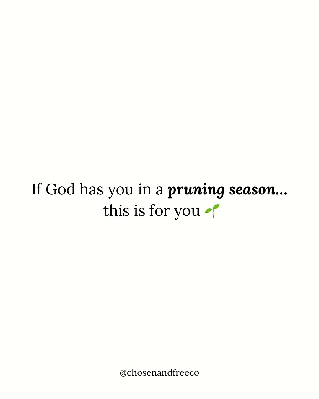 If God has you in a pruning season, know that it’s out of His love & to make you look more like Him 🖤
Share this post with someone who needs to see this 🙌🏼🌱
#jesus #christian