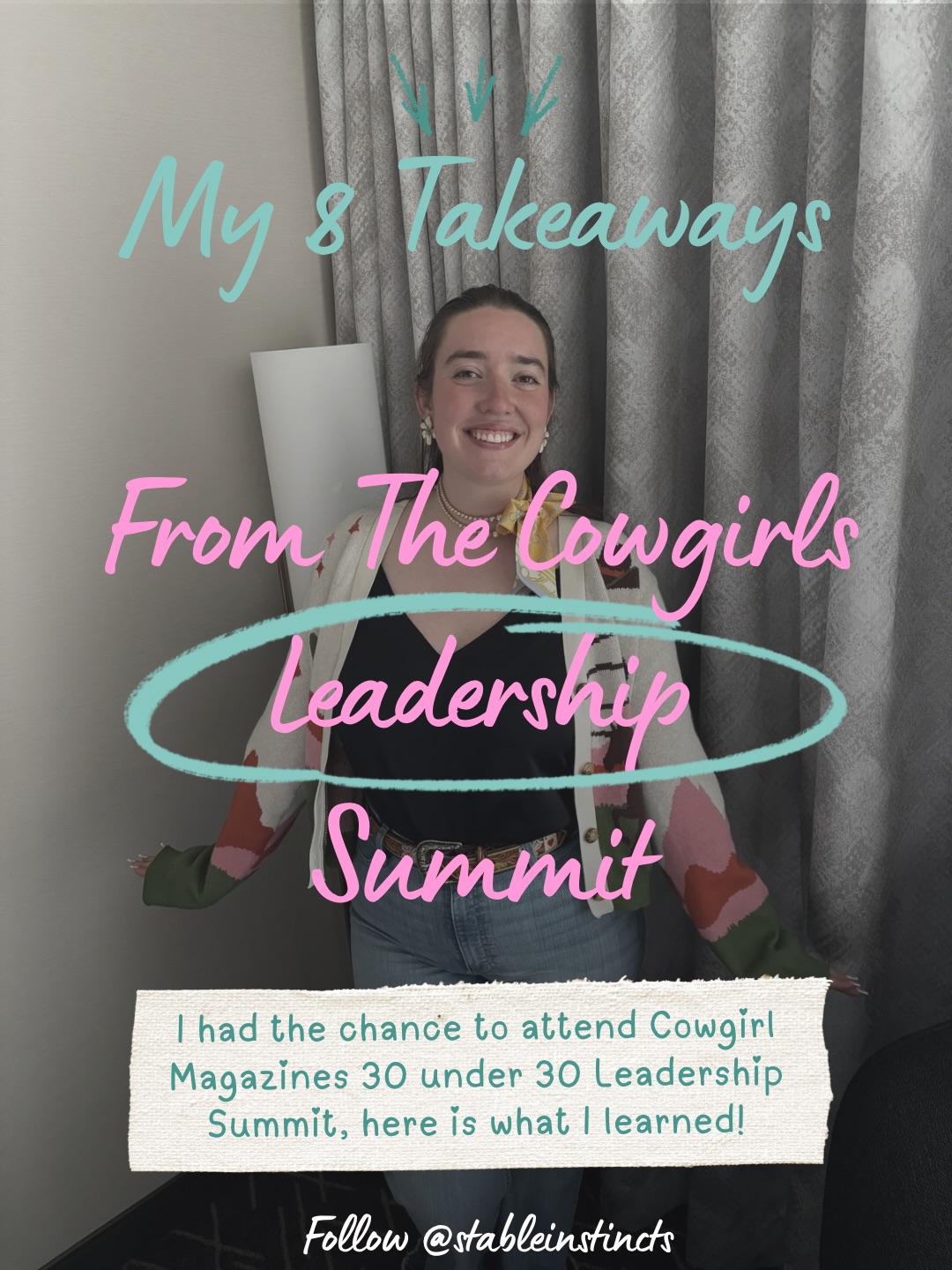 There were so many light bulb moments while attending COWGIRL Magazines 30 under 30 Leadership Summit and I came home really feeling energized about the industry. There are soooooo many ambitious driven women who are leading the way and blazing trails for others.
For those who didnāt get a chance to attend here are my top 8 takeaways from the event itself!
#cowgirlstrong #cowgirlmagazine #leadership #nicejobcowgirl