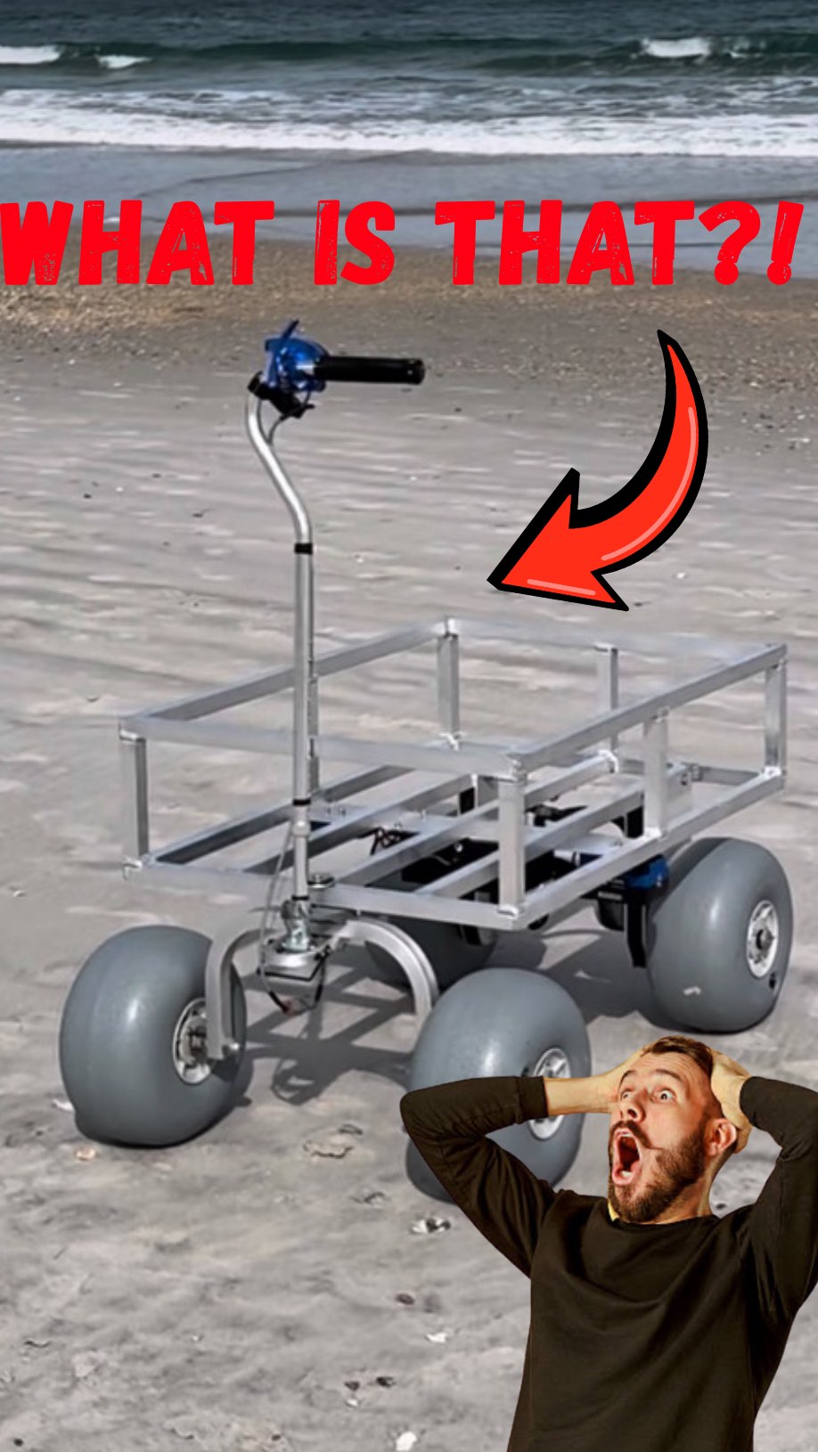 The Beach Mule is the only true option for a premium beach cart. We are the ONLY true electric beach cart on the market. Visit our website at www.thebeachmule.com to get yours now!⚡️☀️🏝️#beachlife #beach #summer #fishing #sun
