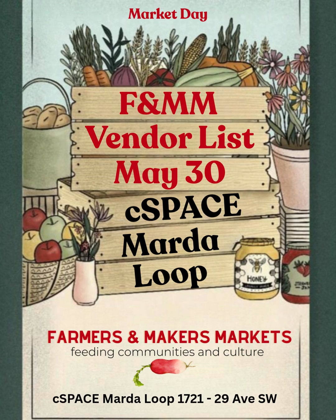 Rain or shine? You bet! 🌧️✨
We Canadians are a hearty bunch, and nothing stops us from celebrating our incredible local community. Every Saturday, we are at cSPACE Marda Loop, and our vendor lineup is absolutely packed with talent!
From fresh, local produce to stunning handmade goods from our talented Makers and Artisans, there is so much to explore. Whether you're filling your fridge, hunting for a unique gift, or just wanting to grab a coffee and stroll through the Art Park, we’ve got your Saturday mornings covered.
Come support your local makers, catch up with neighbour's, and catch up with us, maybe ask about our "Friend of the Market" Loyalty cards 👩🌾
Can’t wait to see you there! 👇
📍 The Details:
When: Saturday, May 30 | 10:00 AM – 2:00 PM
Where: cSPACE Marda Loop (outdoors in the Art Park!)
#YYCLocal #YYCArtisans #ShopLocalYYC #MardaLoopYYC #farmersmakersmarkets #yycnow #yyclocal #yyc #yycevents #mardaloop
@cspace.mardaloop @uncommoncider @yyc.sociables @whatsgoodcalgary