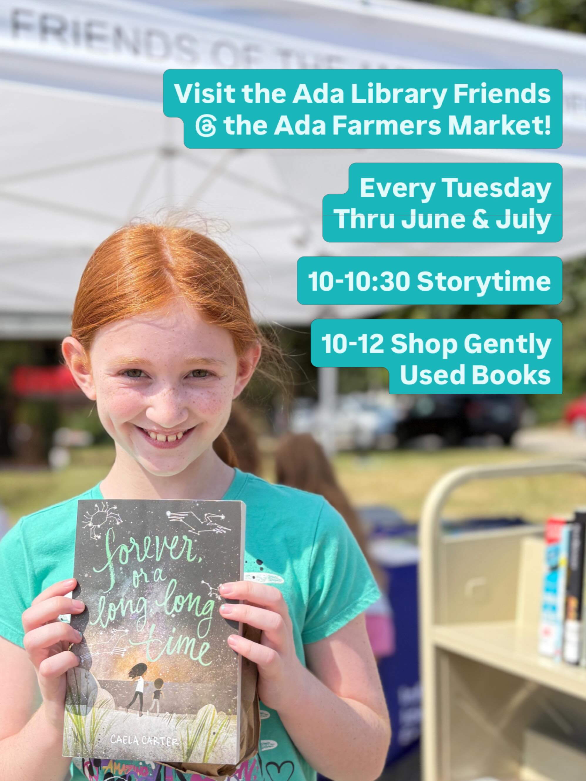 It’s less than a week away! Nothing says summer like the @adafarmersmarket! 🍓
We hope you’ll swing by the lawn for @kentdistrictlibrary’s Storytime each week at 10-10:30am and the @adalibraryfriends booth to freshen up your summer book-stacks!
We’ll be there from 10am-12pm every Tuesday in June and July offering gently used children’s books for just 25 cents or 5/$1. This is a great kid-friendly shopping experience - have your kids bring their own money to proudly shop for their summer reads! 🙌🏻
Adult books are also available for $1-3. All proceeds directly support the Amy Van Andel (Ada) Library. 💛
#grandrapidsusedbooks #loveyourlocal #adafarmersmarket #kdl #kentdistrictlibrary