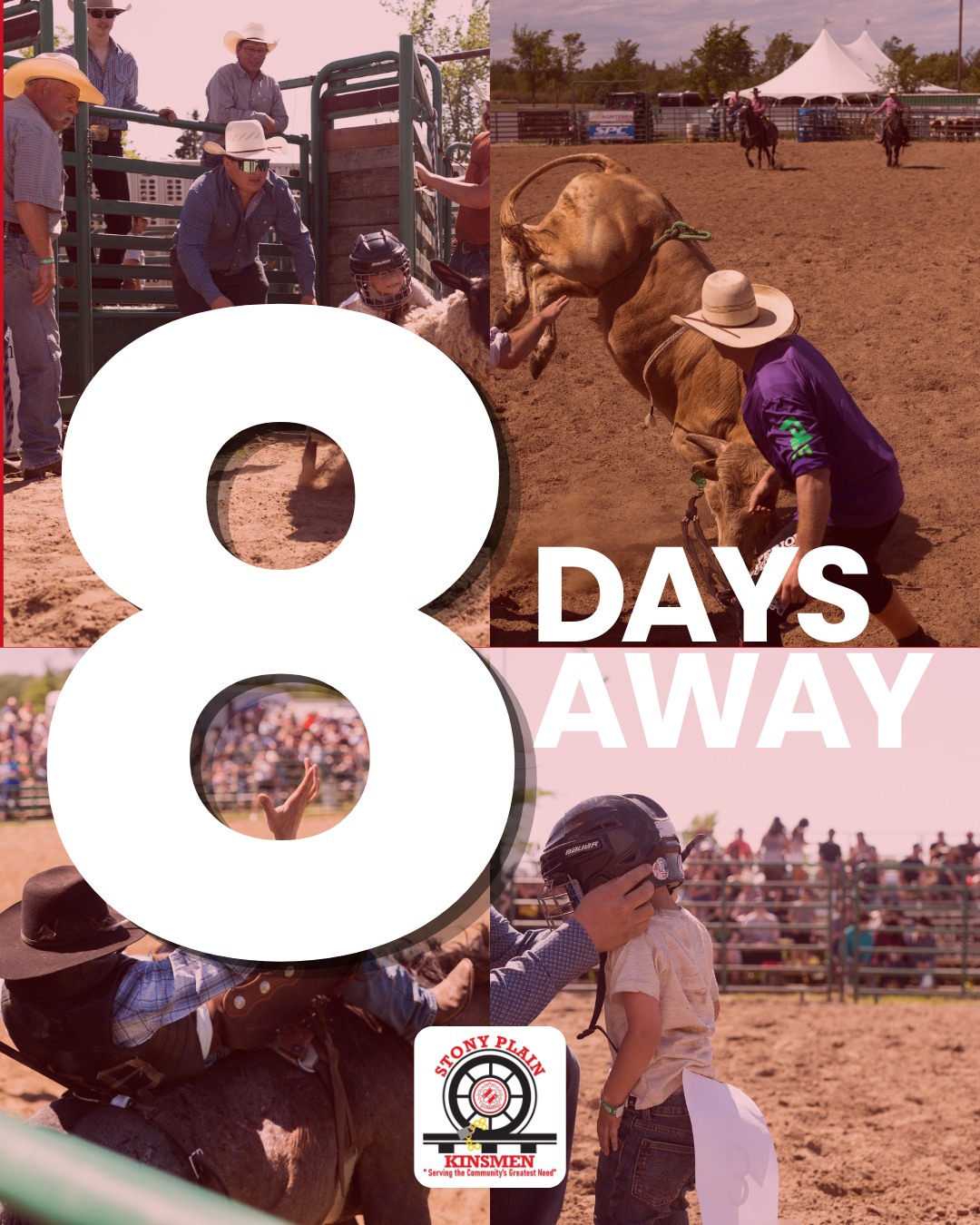 Only 8 days till we kick off a jam-packed weekend of fun, food, and festivities at Farmers’ Days!
The Stony Plain Kinsmen are still in need of volunteers for Farmers’ Days. As you may know, this weekend is the biggest fundraiser of the year for us. Funds raised are used for the Christmas Hampers program, post-secondary bursaries, and other Stony Plain Kinsmen programs.
We still need several volunteers for June 5, 6 and 7 weekend. If you or anyone you know is able to help, please head to our website and sign up! We appreciate the support.
stonyplainkinsmen.ca/volunteer