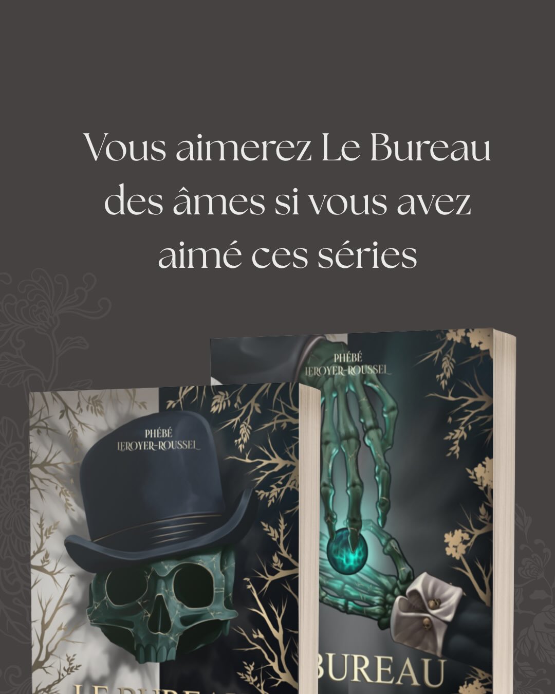 Amateur de séries ? Ça tombe bien moi aussi !
Voici quelques références sérielles qui m’ont inspirée pour l’écriture du Bureau des âmes 🖋️
Les âmes jumelles, le tome II du Bureau des âmes, sortira en octobre en librairie aux @editions_octoquill.
Les préventes commenceront le 5 juin sur Ulule. Au programme ? Édition collector avec jaspage, broché en avant première et pleins d’autres goodies !
Les inscriptions pour les préventes sont déjà ouvertes sur le compte des @editions_octoquill .
Résumé tome I:
Mathieu Bonnaire, lieutenant à la brigade criminelle de Paris, enquête sur l’énigmatique affaire des Foudroyés, une série de meurtres qui touche la capitale française depuis plus d’un an, et qui a coûté la vie à son collègue et ami, Maxime Versignachi, quelques mois auparavant. Blessé par balle, le jeune homme encaisse difficilement le coup. Hallucinations et antidépresseurs sur fond de caféine, son quotidien ne tourne plus qu’autour de son obsession : trouver qui se cache derrière ces morts « subites » qui défraient la chronique. Mais ces phénomènes qu’il est le seul à voir, sont-ils réellement un effet de la médication ? Lorsque son enquête le mène au Père-Lachaise et qu’il y croise Prudence Lacroix, faucheuse d’âmes de la région Île-de-France (toujours habillée de noir et très pressée), notre policier cartésien commence à se demander ce qu’il peut bien y avoir après la mort.
Vos pronostics pour l’enquête des foudroyés ?
Mots-clés : le bureau des âmes - littérature de l’imaginaire - sfff - thriller fantastique - enquête policière - ésotérisme - trilogie - saga française - ulule - sortie livresque - roman - new adult - Paris
Hashtags : #bookstagramfrance #thrillerfantastique #bookstagramfr #fantasyfrancaise #campagneulule