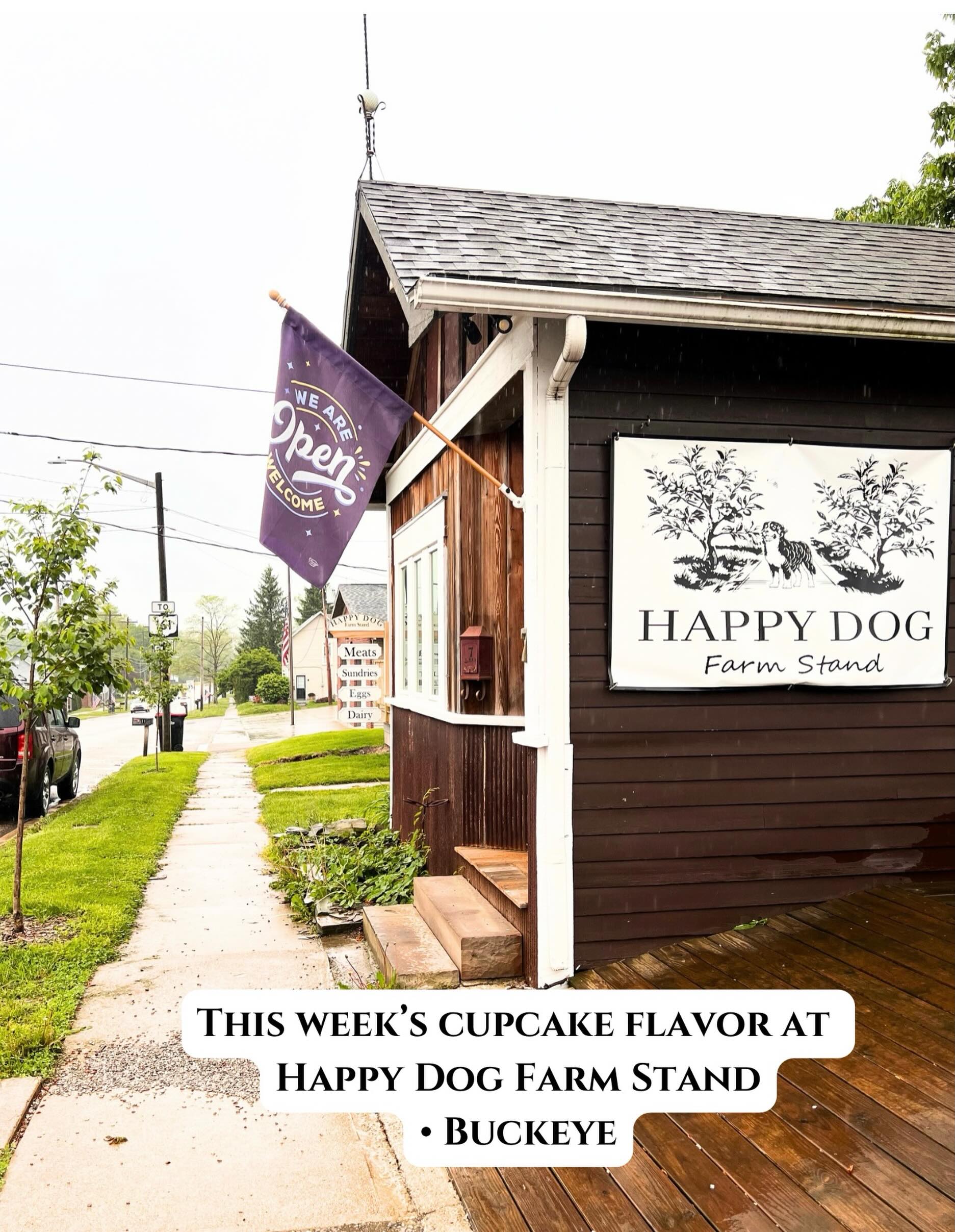 Happy Dog Farm Stand (7 E Main St., Alexandria) is now stocked until Saturday (or until sold out) with Buckeye available in 4cts & individuals.
Lots of other great vendors to check out too! They are open Wed through Friday 11:00-6:00 & Saturday from 10:00- 3:00.
If you ever need larger quantities, feel free to message me. You can preorder all flavors in 6ct & 1DZ increments. There is a 6 per flavor minimum.
#meganscupcakes614 #granvilleohio #alexandriaohio #shoplocal