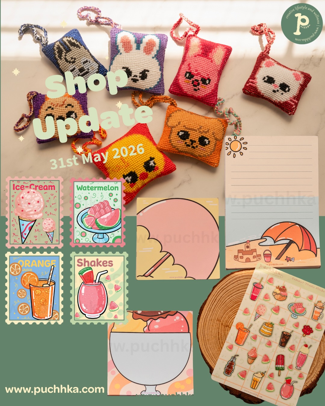 Shop update on 31st May 2026 at 12p.m.✨
Limited pieces available for the bag hangings so make sure to be on time for the update!!