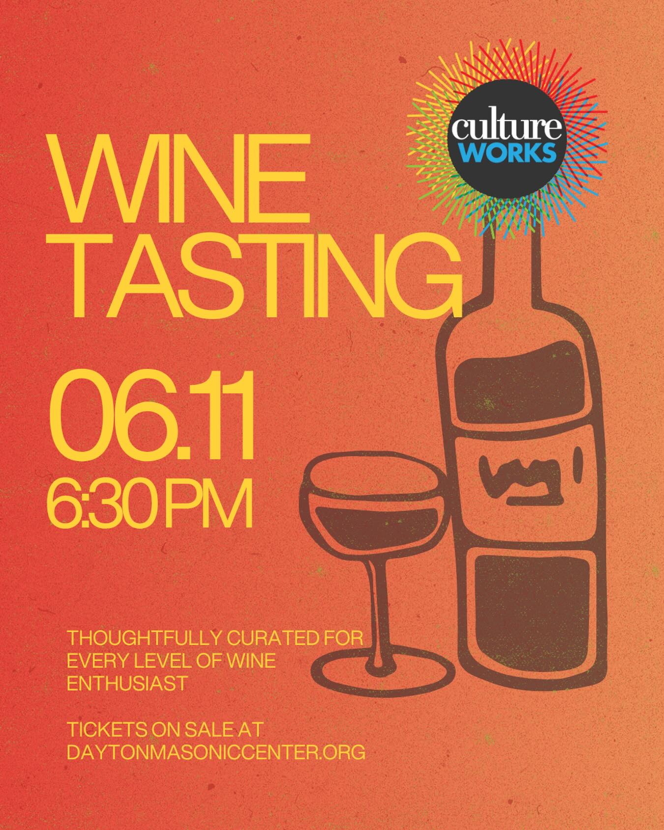 This is not a crowded tasting line.
It’s a glass in your hand, a seat in the Lounge, and a guided experience through six wines with perfectly paired bites.
Join us for an intimate wine tasting with Vintage Wine Distributor and Bernstein’s Fine Catering.
Only 50 tickets available.
June 11 | 6:30–8:30 PM
Tickets at daytonmasoniccenter.org