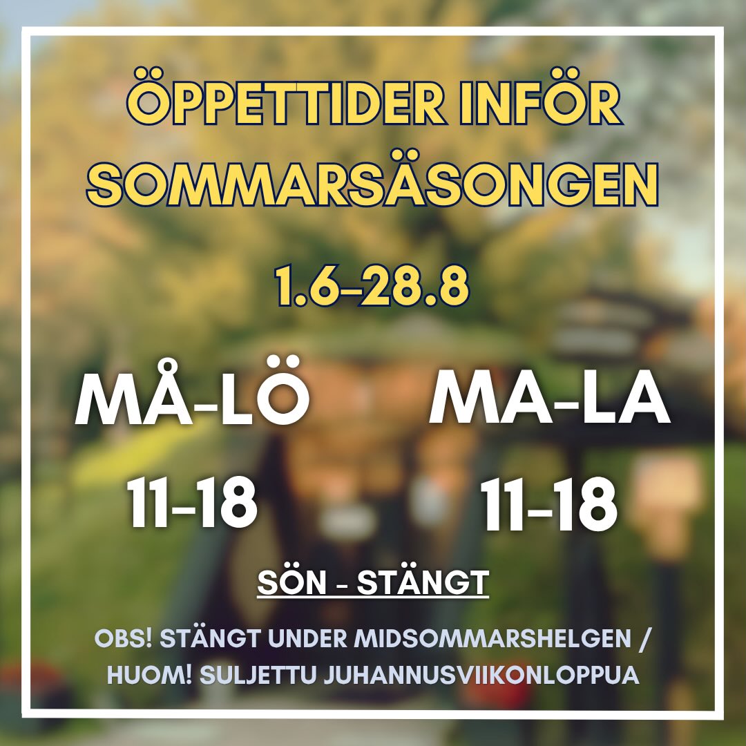 🇸🇪
Nanoq har öppnat för sommarsäsongen! ☀️
Vi är öppna måndag-lördag kl. 11-18
Besök oss redan i dag!
❗️Museet är undantagsvis stängt under midsommarhelgen (fredag-söndag).
🇬🇧
Nanoq is now open for the summer season!☀️
We are open Monday-Saturday from 11:00 to 18:00
Come visit us today!
❗️Please note that the museum will be exceptionally closed during the Midsummer weekend (Friday-Sunday)
🇫🇮
Nanoq on avannut kesäkauden! ☀️
Olemme avoinna maanantaista lauantaihin klo 11-18
Tule käymään jo tänään!
❗️Museo on poikkeuksellisesti suljettu juhannusviikonloppuna (perjantai-sunnuntai)
