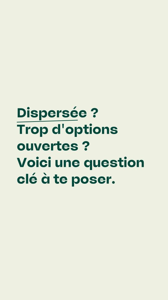 Dispersée dans tes projets ou choix pro ?
Je t'aide à y voir plus claire.
Écris Clarté en DM.
#carrière #coachingcarrière #transitionprofessionnelle #entrepreneure