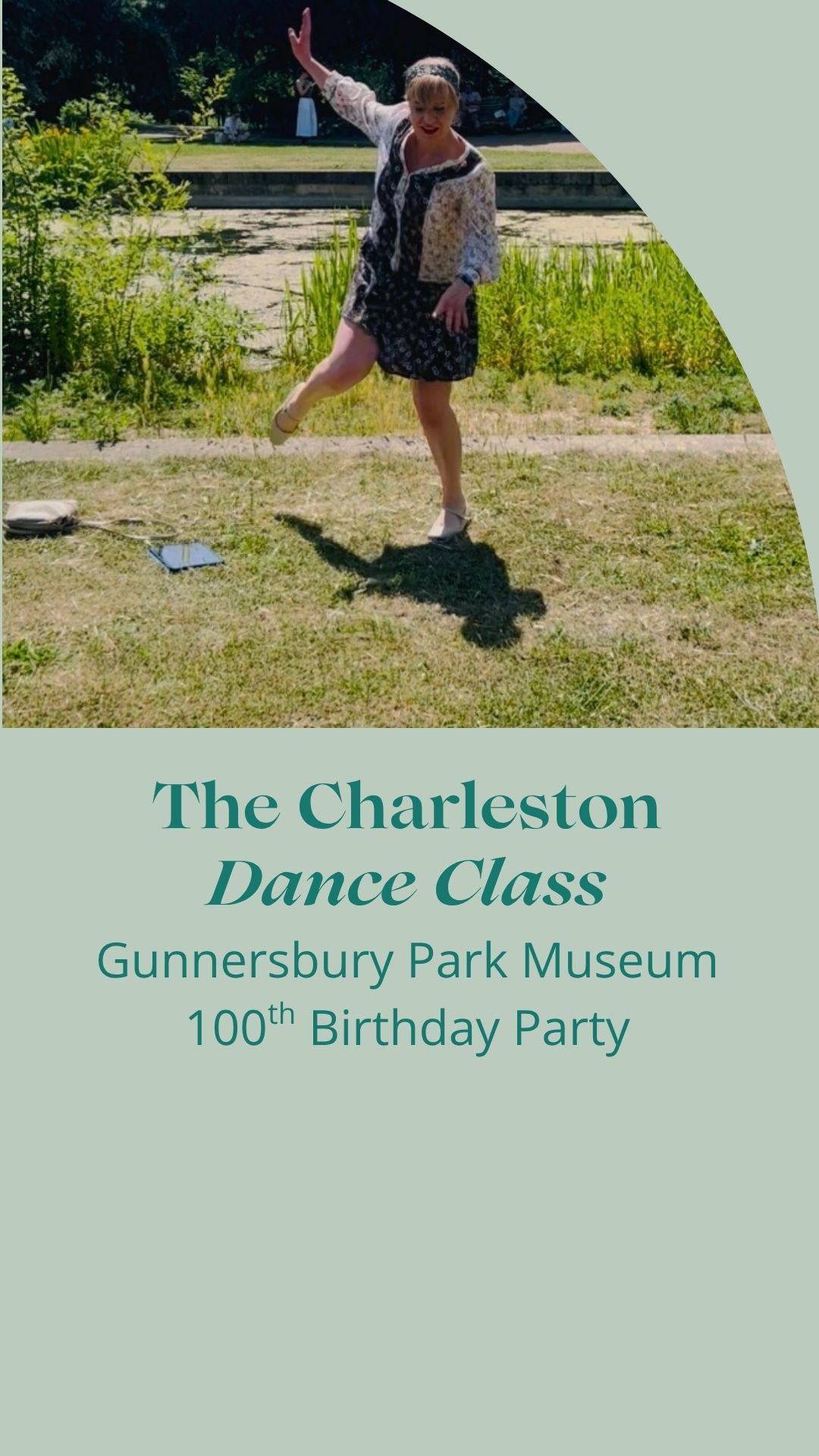 Wow the dance floor was kicking at the party hosted by @GunnersburyParkMuseum to mark its 100th birthday. Even though the mercury soared to its highest temperature for a May day ever, the good people of Ealing and Hounslow certainly showed their rhythm and style as they threw themselves into the 1920s dance classes and got on down with a Charleston class.
Here’s a recap of the Charleston routine we danced together as promised, so you can keep practising. And please do DM me if you have any questions about the steps.
Thank you so much to the Museum and everyone at the Park’s Trust for hosting such a splendid event. And thank you for inviting me to teach vintage dances on this special occasion. Don’t know about you, but I’m still buzzing from the weekend and can’t think of a more perfect way to spend a bank holiday Monday.
Look out for the recap of the Black Bottom class too, and drop me a line if you have any questions. Keep dancing! 🎶
.
.
.
#JazzDance #vintagedance #danceclass #LondonParks #dancelovers