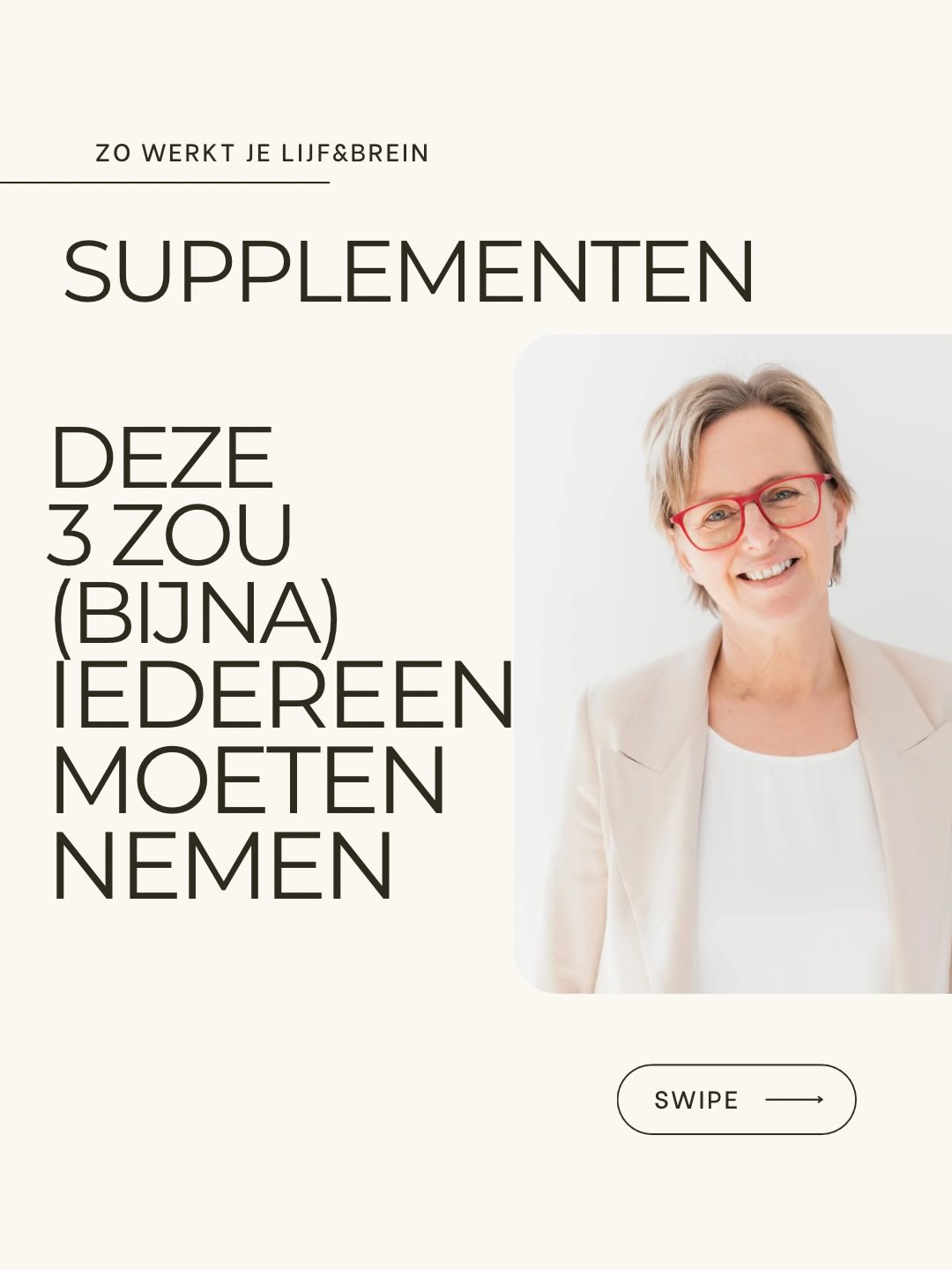 Het is heerlijk zonnig deze week. Dus moet je je vitamine D nog nemen? ☀️
Dat en nog twee supplementen waar bijna iedereen tekort aan heeft, leg ik uit in deze carrousel.
Geen hype. Geen verkooppraatje. Gewoon de basis van een gezonde leefstijl die de meeste mensen missen.
Swipe voor de eerlijke uitleg : inclusief wat je kan eten als je liever geen pillen slikt. 👉
Herken jij klachten die kunnen wijzen op een tekort? Laat het weten in de reacties of stuur me een berichtje. Ik help je graag verder op weg naar een leven waarin je gezond eten kan volhouden, zonder dat het ingewikkeld moet zijn.
Liefs, Elly 💋