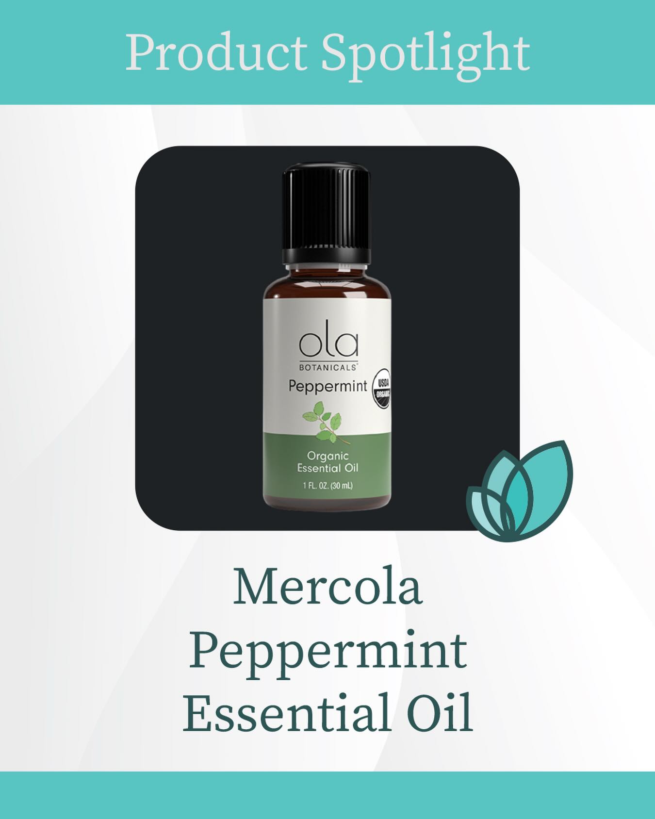 🌿PRODUCT SPOTLIGHT🌿
Organic Peppermint Essential Oil (Mentha piperita) is a fresh-smelling, minty oil, steam distilled from fresh peppermint leaves. It’s revitalizing, invigorating, and cooling. Helps promote mental focus.
For aromatherapy use. For other uses dilute with an organic carrier oil such as jojoba, olive or almond oil prior to use. Dilute 1-5 drops of essential oil per teaspoon of carrier oil.
Ingredients: Mentha piperita (Peppermint) Leaf Oil*. Organic oil, steam distilled from fresh leaves.
https://us.fullscript.com/login
#friscotx #wellnessproduct #essentialoils #revitalizeyourself #healthproducts