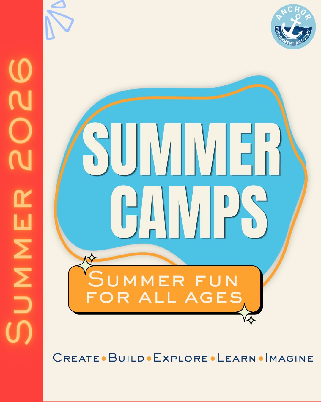 Summer at Anchor is officially HERE ☀️🎨🧪🍳✂️
From STEM experiments and sewing creations to cooking, etiquette, art, and more our summer camps are designed to create, explore, build confidence, and have FUN.
✨ Hands-on learning
✨ Creative projects
✨ Engaging themed camps
✨ Great for curious minds & growing friendships
Click the link in bio to register. Spaces are limited! 🎟️