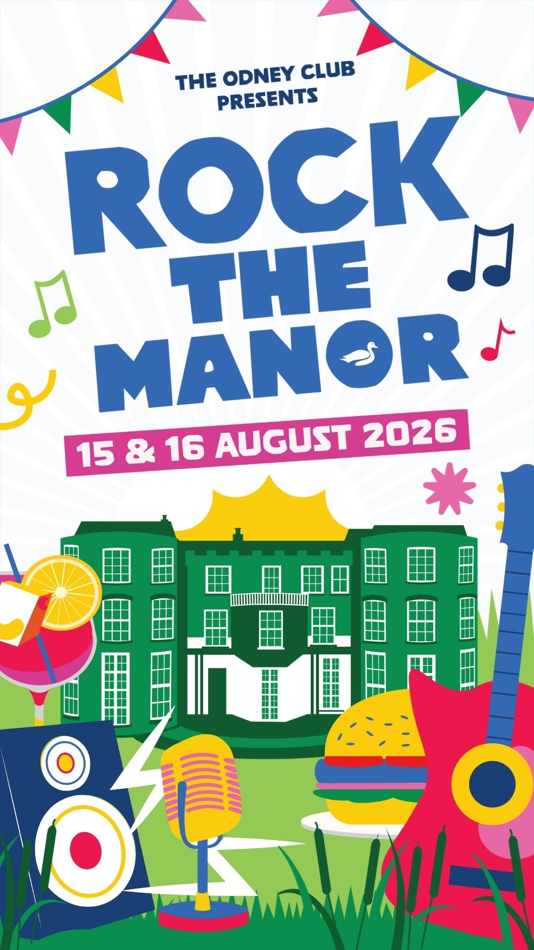 Rock the Manor tickets are LIVE! 🎸
A weekend of live music, dancing and fun for all your family and friends! Bringing some of the UK's biggest tribute acts to The Odney Club.
🗓️ 15 - 16 August 2026
🎟️ Head to our Website or PartnerChoice to book now!
(Find the link in our bio)
🛌 Room bookings are first come, first serve and automatically allocated
(No room or house requests will be taken for this event)
🙋