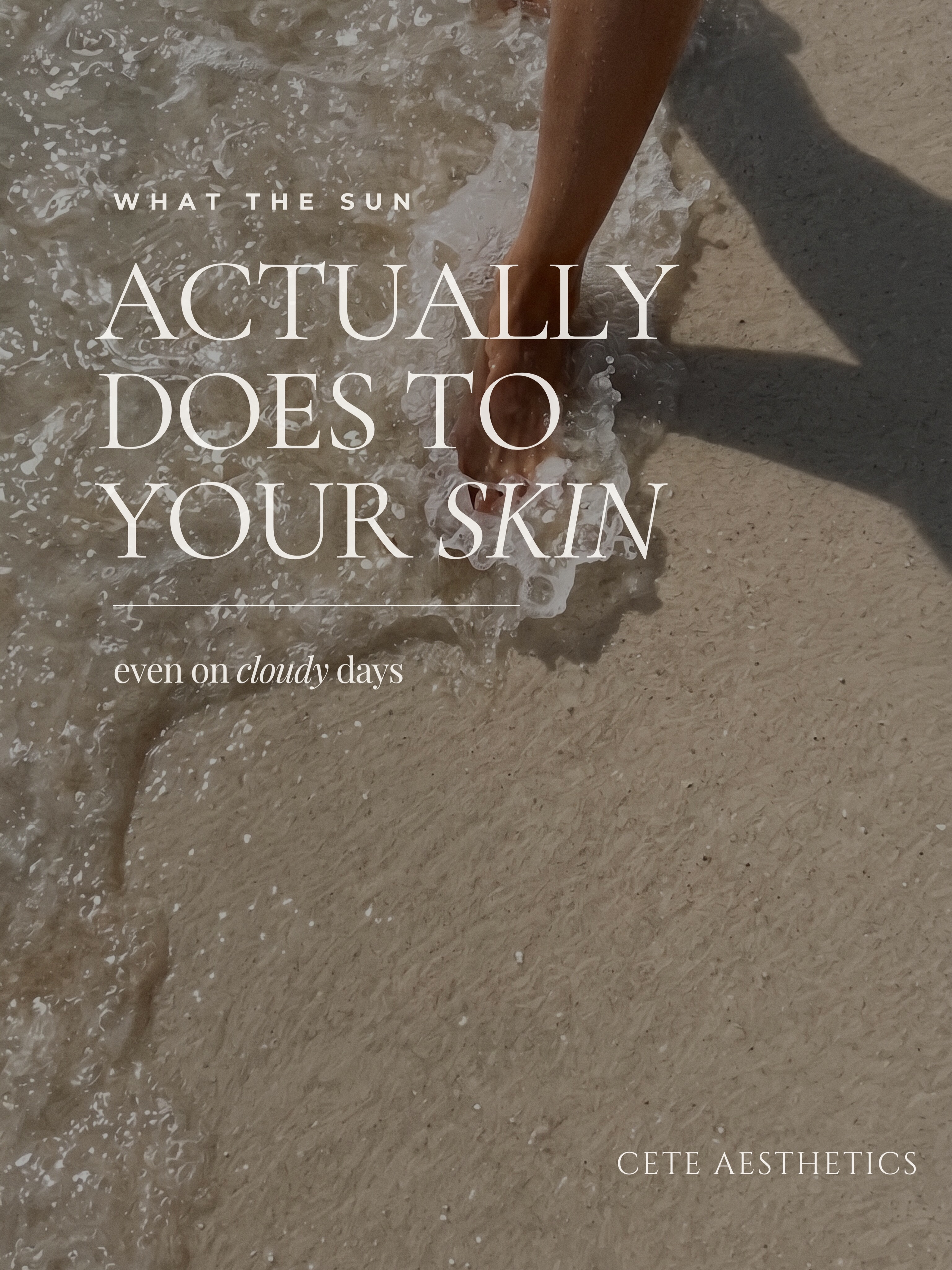 Cloudy doesnโt mean protected โ๏ธโ๏ธ
UV rays still reach your skin and daily SPF is one of the simplest ways to support long-term skin health.
Your future skin will thank you.
Book a consultation to build your routine ๐ซง