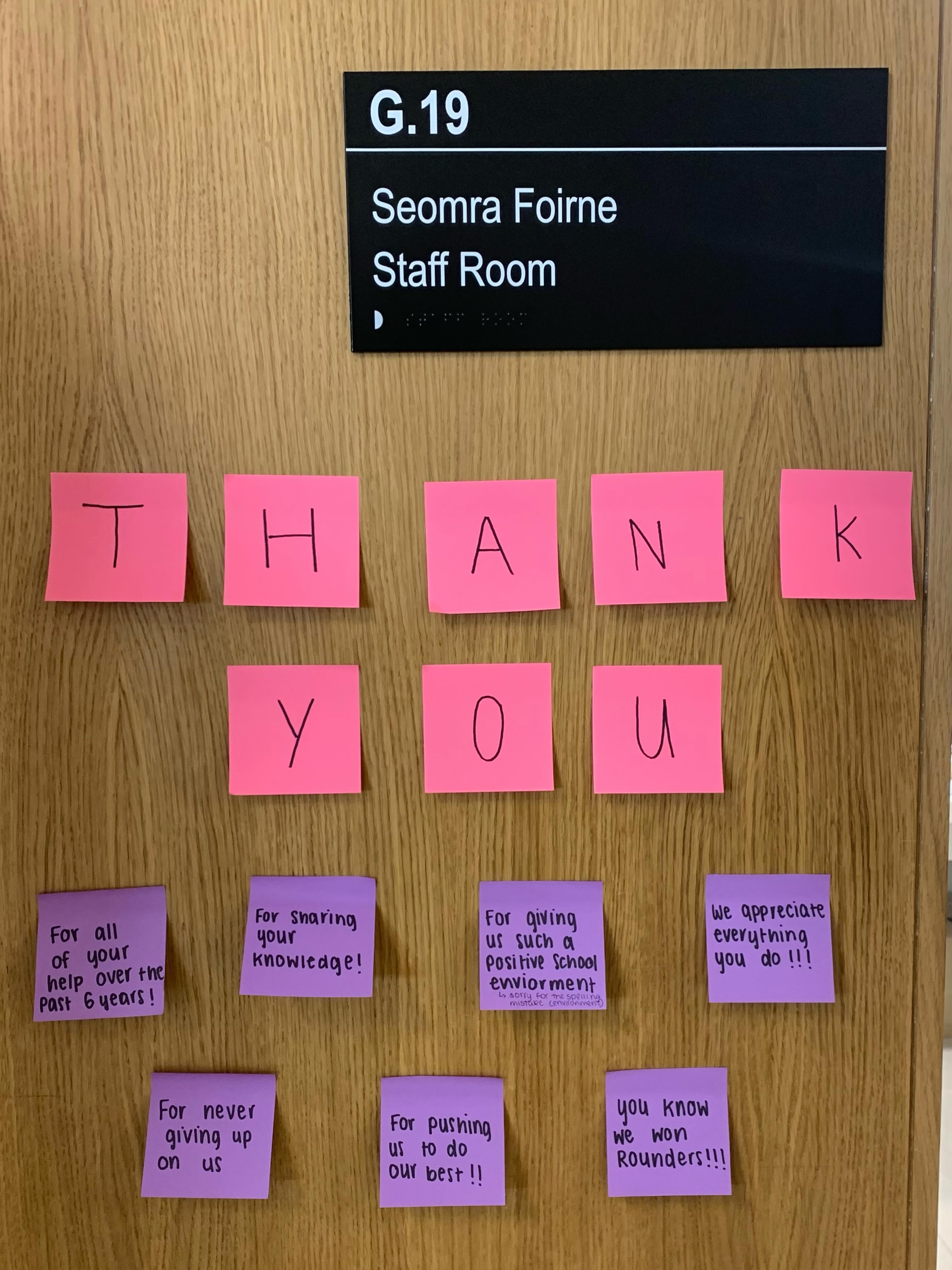 A lovely touch from our departing 6th Years ❤️
Wishing all our students a brilliant summer and best wishes to our 3rd and 6th Years in their exams!