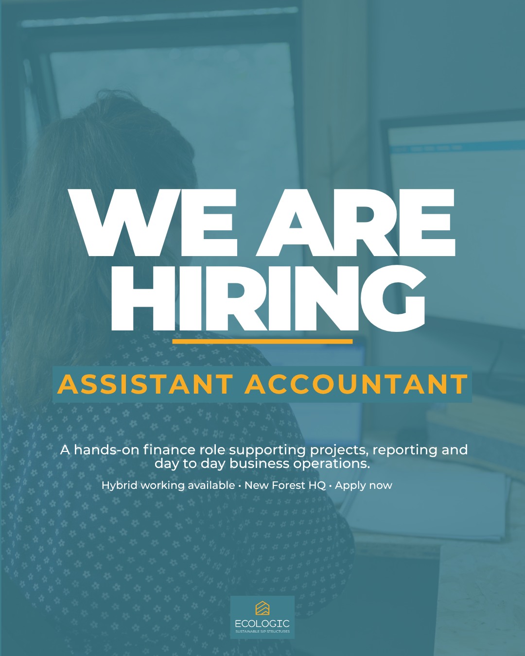 We’re growing our team and are currently looking for an Assistant Accountant to join us at Ecologic SIPs.
This is a varied, hands-on role where you will be involved in the day-to-day running of the finance function while working closely with the wider team across our projects and operations.
We’re looking for someone organised, proactive and comfortable working in a fast-moving environment where no two days are quite the same. Based in our New Forest HQ with hybrid working available and an amazing team culture!
If you think this sounds like the right fit for you, we’d love to hear from you.
Apply via the link in our bio.
#assistantaccountant #financejobs #constructioncareers #hiring #joinourteam