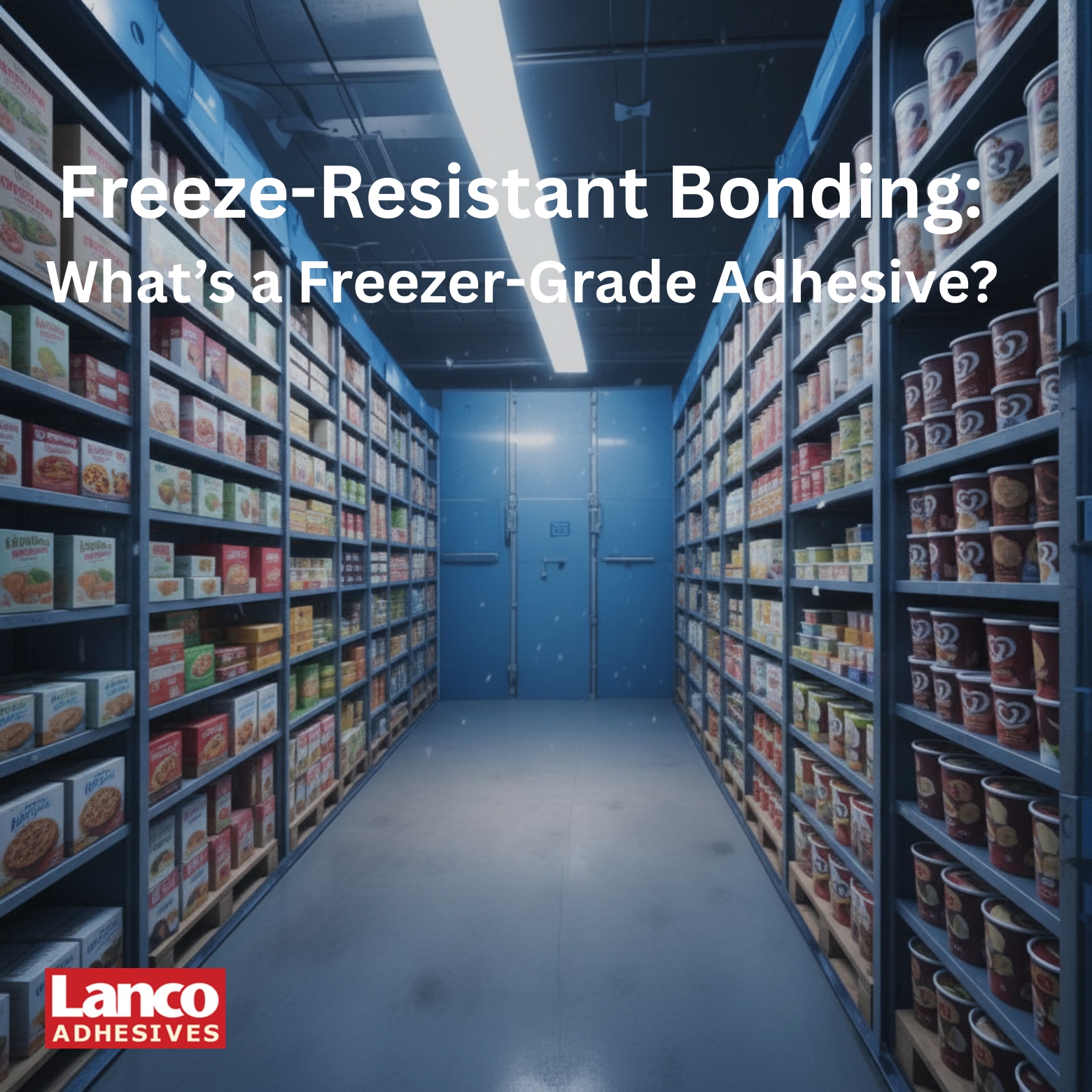 🥶Freezer-grade adhesives are formulated with materials that resist cracking, shrinking, and weakening