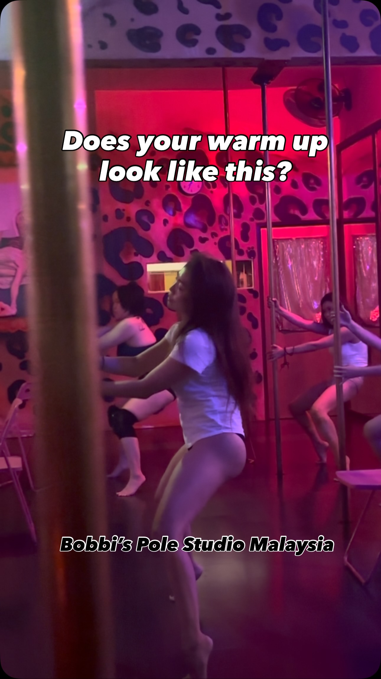 16 years and we’ve not changed a bit💕 Just another regular night in class at Bobbi’s💖
#sexyfitness
#warmup
#chole
#womensworld
#bobbispolestudiomalaysia
