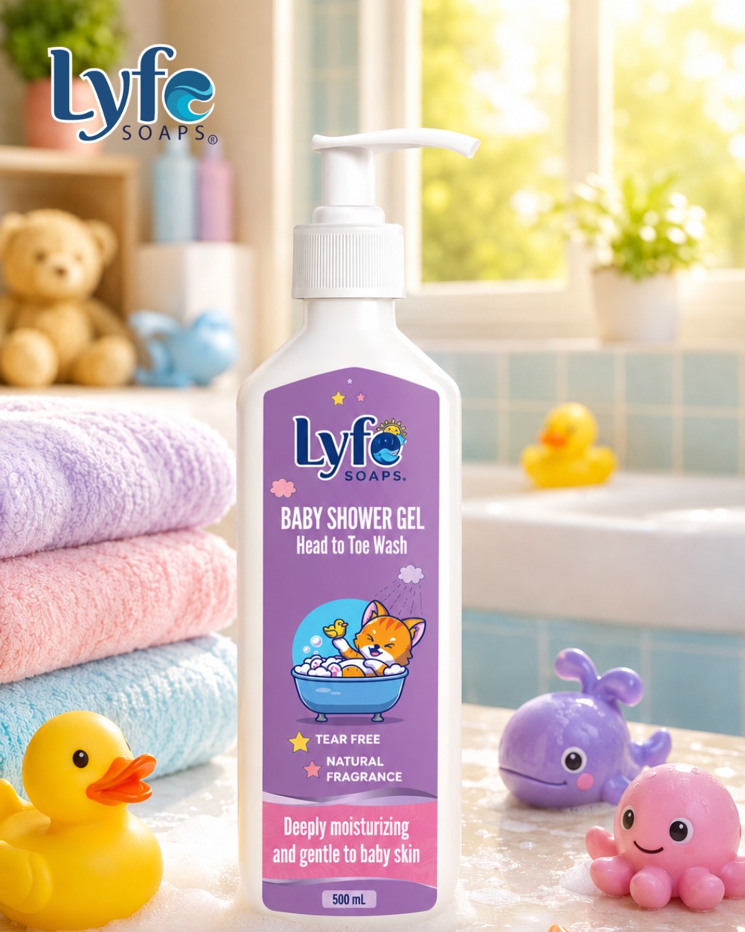 Have you tried our baby head to toe wash?
#babyshowergel #babywash #lyfesoaps