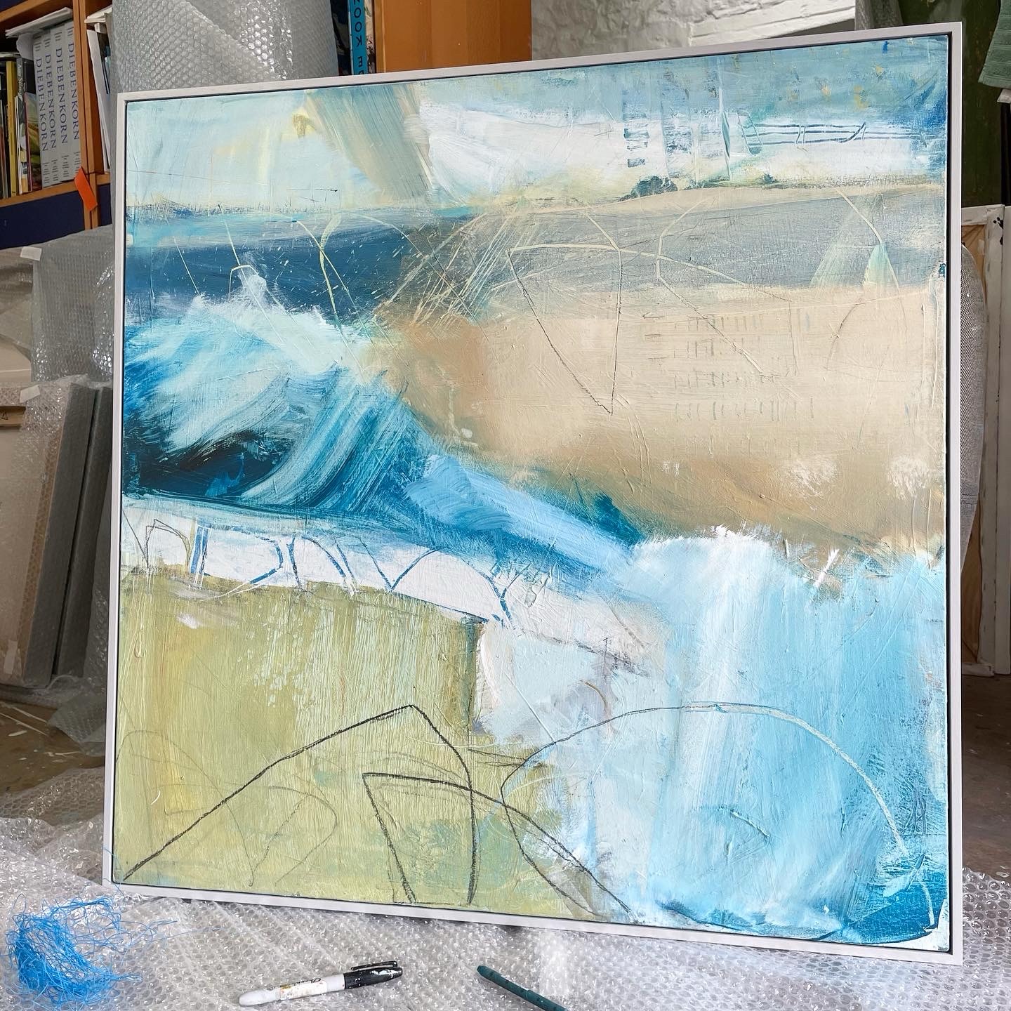 ‘The breakers battle with the land’, 80 x 80cm, acrylic and mixed media on canvas.
#davidmankinart #davidmankin #abstractpainting #contemporaryartist #abstractartwork