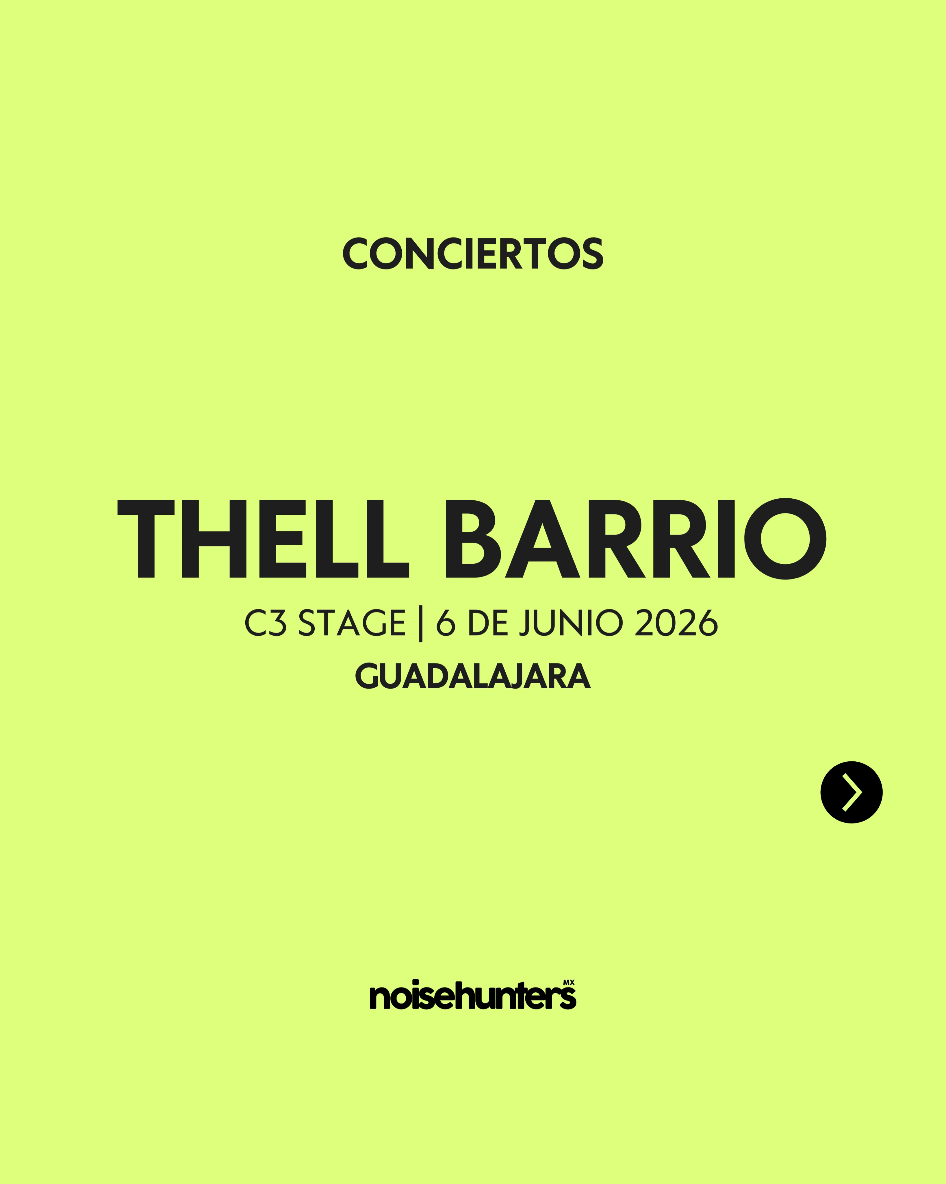 THELL BARRIO ( @thellbarriooficial )llegará este 6 de junio al C3 STAGE ( @c3stage ) para presentar oficialmente “TRECE”, un disco donde la banda lleva su sonido latincore a terrenos todavía más intensos y experimentales.
Además, la noche reunirá a propuestas clave de la escena tapatía como DÍA DE CAMBIO, HOP HOP DIABLO FUNK y MAL SEKRETO. Guadalajara se va a poner MUY pesada. 🔥
Boletos a la venta a través de ticketnow
/ @backstage.press
#ThellBarrio #TRECE #MetalMexicano #HardcoreMexicano Guadalajara