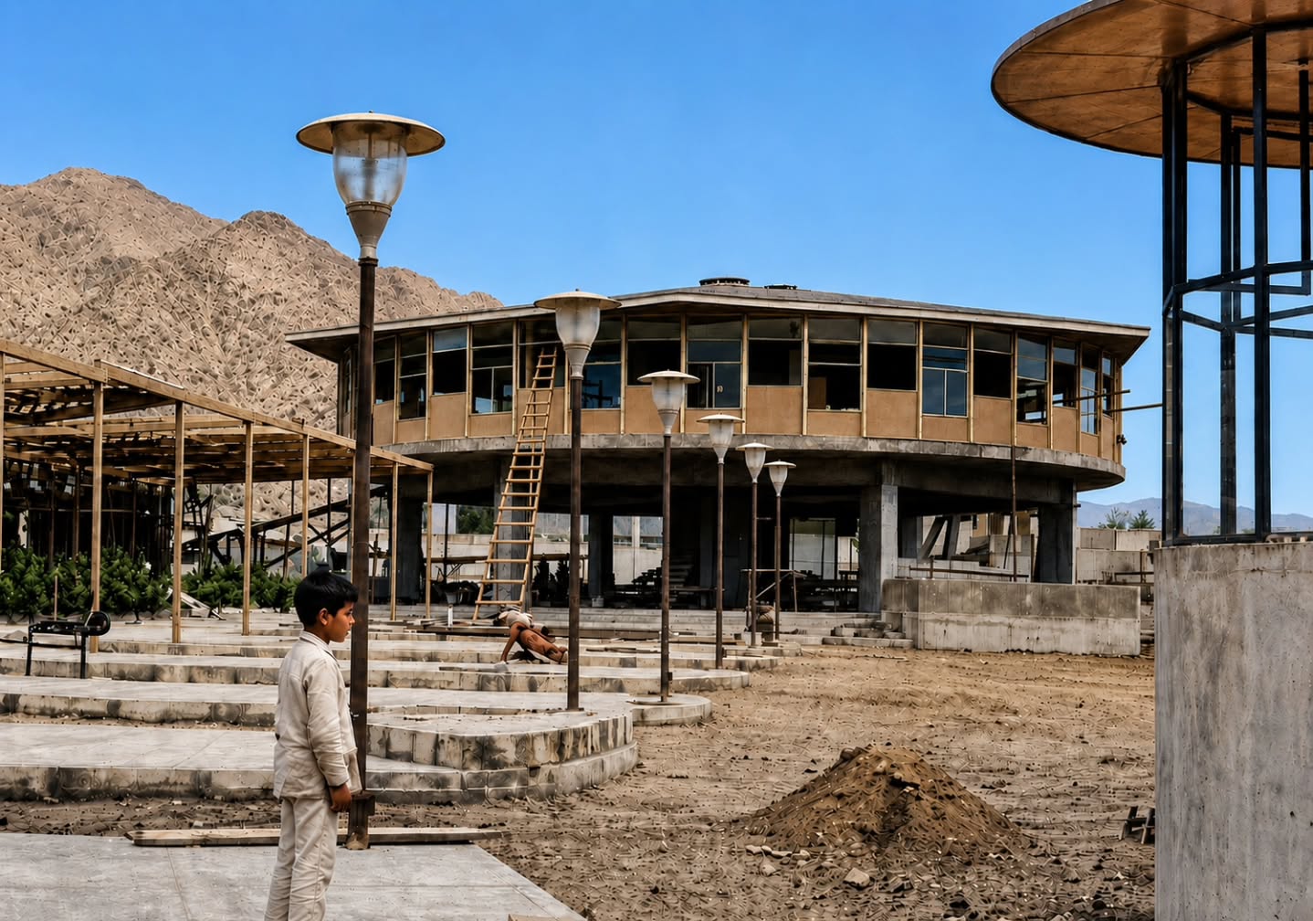 Publicación original de Nelson Ustares: "Etapa de construcción del Terminal de Buses Interprovinciales ubicado en Avenida Argentina con Díaz Gana, Foto del año 1969"
#antofagasta