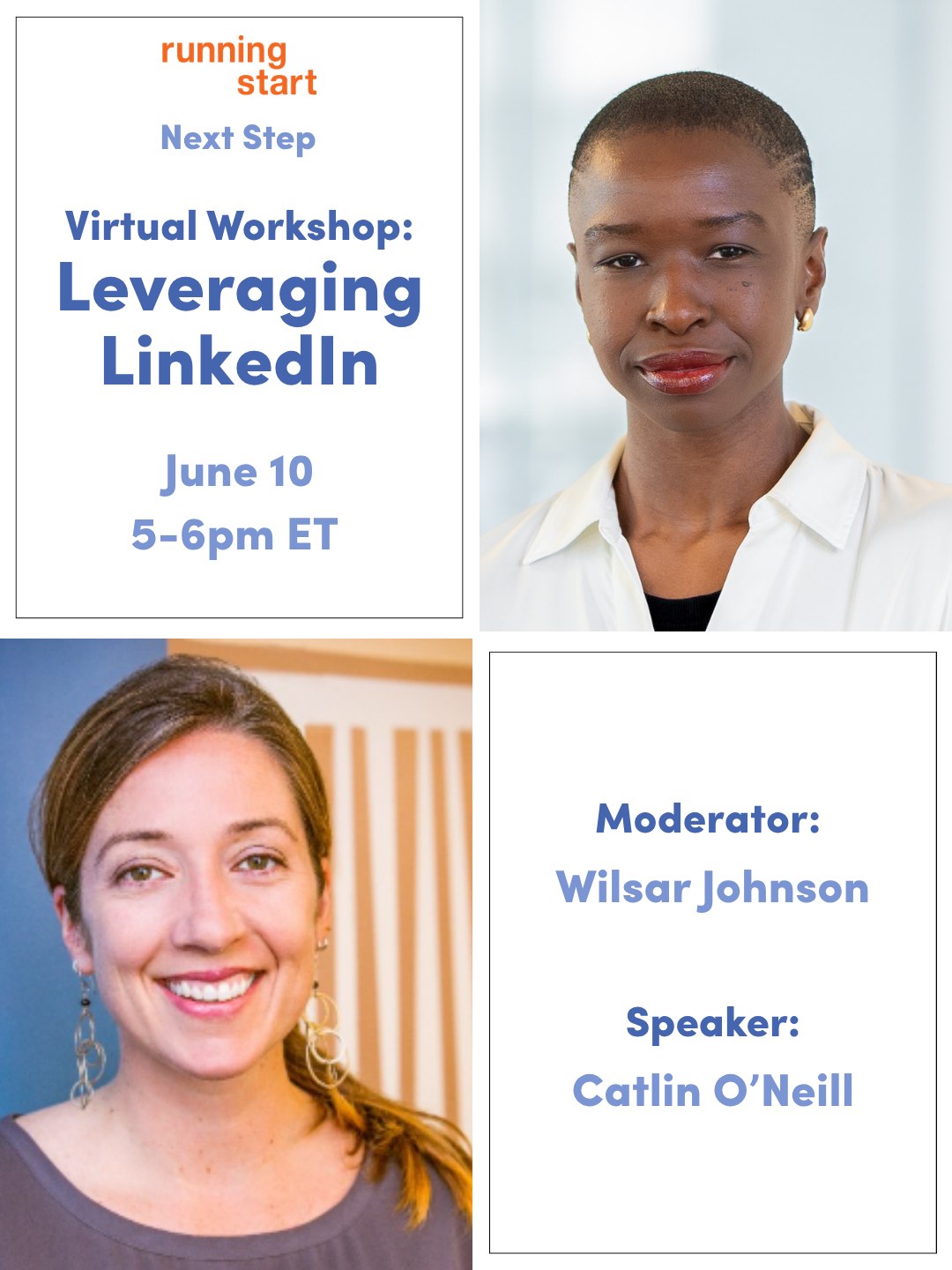 Interested in building your professional brand or learning how to use LinkedIn more effectively?
Join Running Start on June 10 for a virtual conversation featuring Running Start alum @callmewilsar, political digital strategist, alongside Catlin O’Neill, Head of Public Policy & Economic Graph at LinkedIn. Together, they’ll share insights on branding, digital communications, and networking.
✨ DM us your questions for the speakers!
📅 June 10 | 5–6 PM ET
💻 Virtual
🔗 Register at the link in bio