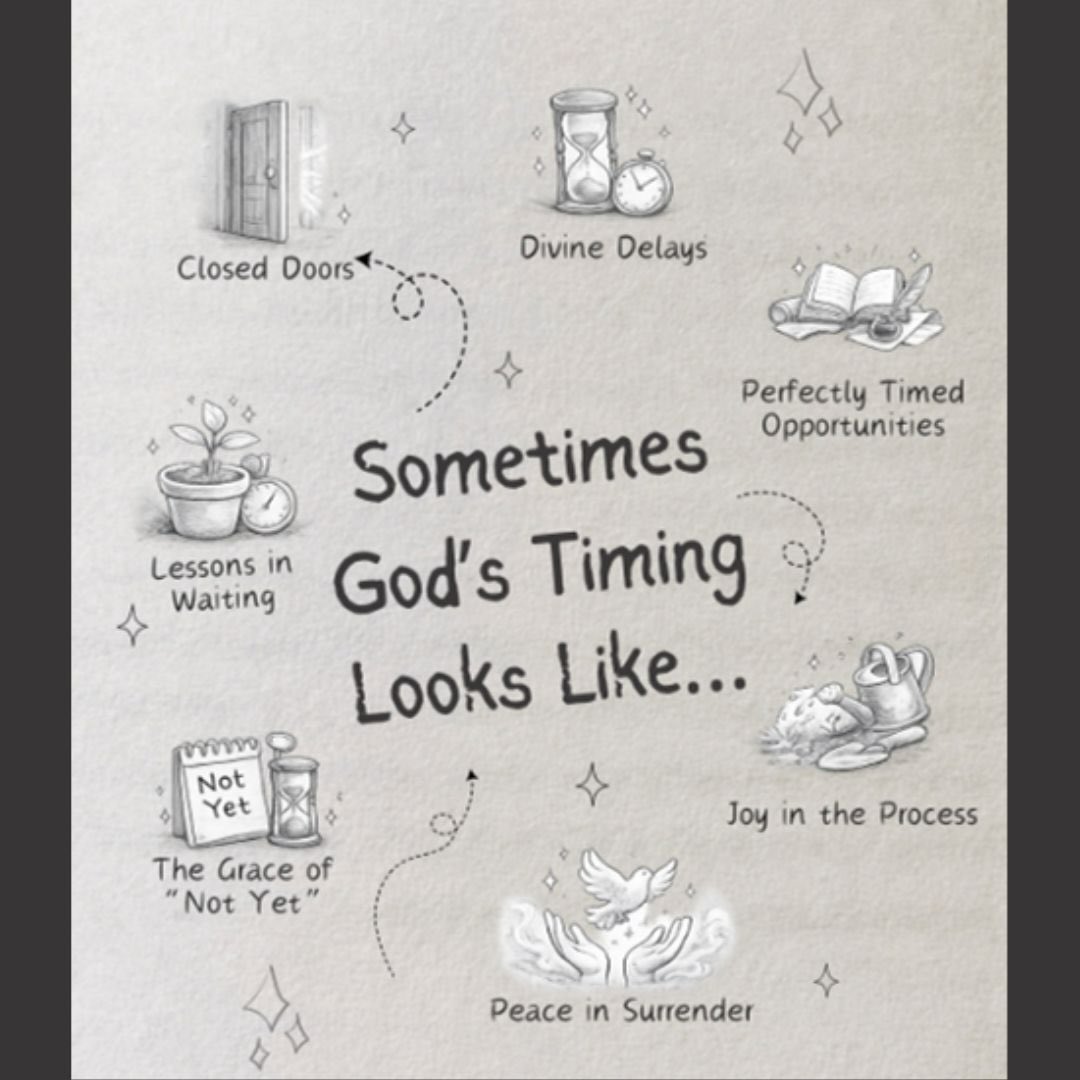 God is always on time.