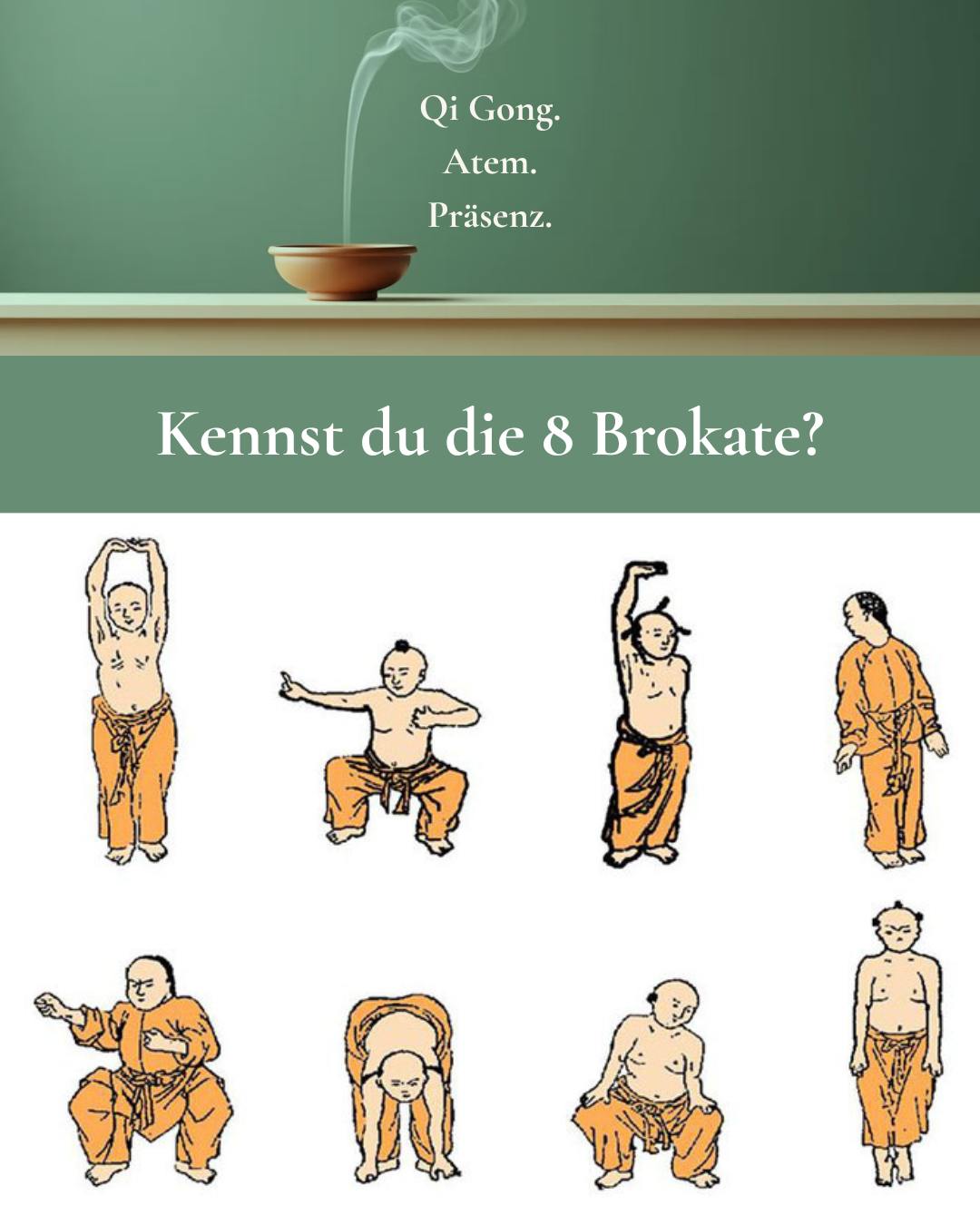 Kennst du die «8 Brokate»?
Eine der ältesten Qi-Gong-Serien – acht Bewegungen, die Körper und Geist in Fluss bringen. Sanft genug für Einsteiger. Tiefgründig genug für eine lebenslange Praxis.
Im Herbst-Retreat auf den Eggbergen lernen wir diese Serie gemeinsam – Schritt für Schritt, in kleiner Gruppe, im eigenen Tempo.
Qi Gong bedeutet wörtlich: «mit der Lebensenergie arbeiten».
Du musst nichts mitbringen ausser Neugier.
Retreat: 11.–13. September 2026, Berglodge37, Eggberge UR.
Mehr Infos und Anmeldung: Link in Bio. #qigong #qigongschweiz #retreat #yangsheng #auszeit