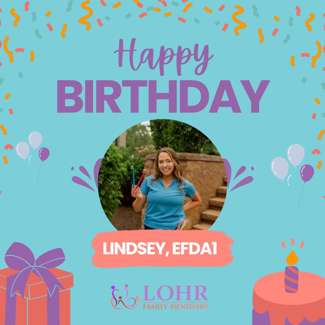 Happy birthday 🥳🎉🎈to our multitasking, cross trained expanded functions dental assistant and front desk admin extraordinaire Lindsey! We are so grateful for all Lindsey’s hard work and dedication to our practice! She’s a very valuable resource to our whole team and every patient! We hope you have a great day Lindsey! #lindseyEFDA1 #happybirthday #crosstrained #gratitude #dedication