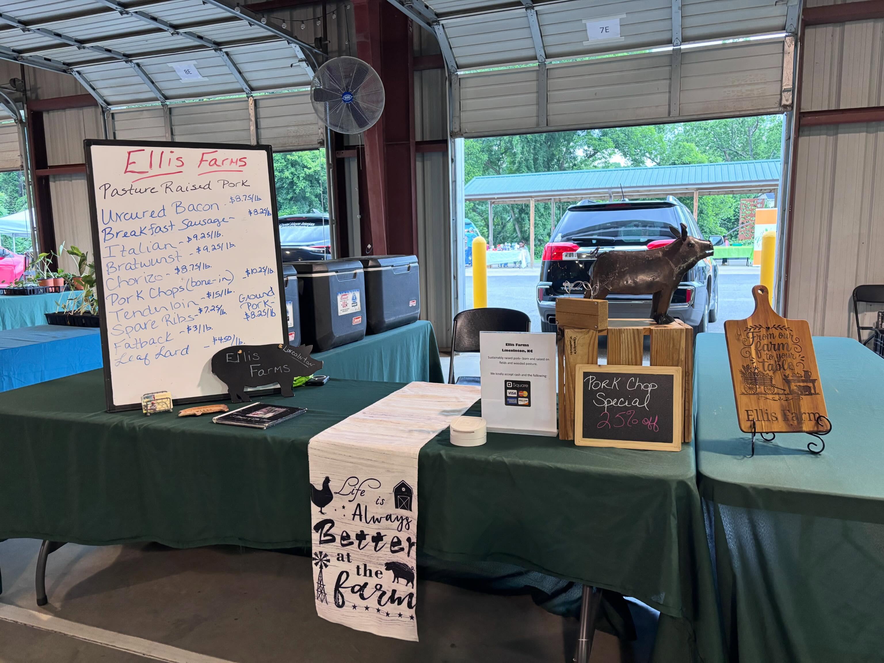 The market is hoppin’ in Gastonia already this morning. Stop in and see us! #gastoncounty #gastonia #farmersmarketfinds @gastoniafarmersmarket