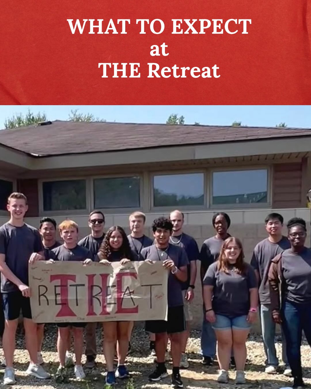 Coming to THE Retreat but you don’t know what to expect? Here’s some of the things you can expect at THE Retreat 2026!
#theretreat #ohiostate2030 #ohiostateclassof2030
Once you arrive, you’ll check in and be given some THE Retreat swag!
There will be multiple times during our main sessions where you will be able to worship God with fellow believers.
During main sessions, you will get the opportunity to hear sermons from the pastors of the different ministry groups at Ohio State!
Family groups: you will be given the opportunity to meet and bond with other freshman in your smaller family groups as well as get to meet upperclassmen counselors.
Through sports and downtime, you will get to meet and make friends with other likeminded Freshman that you’ll be able to connect with before you even step foot on campus.
Theme Night: A way to see how you can have fun at college within a Christian community! Last year we had a Luau Night and this year we have a Western themed night, so be sure to pack your cowboy hats and boots!
Ministry Fair: Get to know the pastors and ministries of each of the campus ministries at Ohio State!