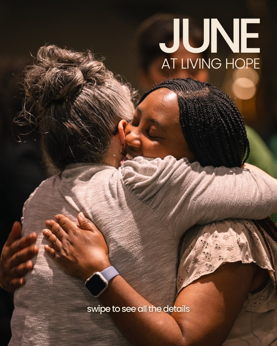 Swipe through to see what’s coming up this month at Living Hope Church!