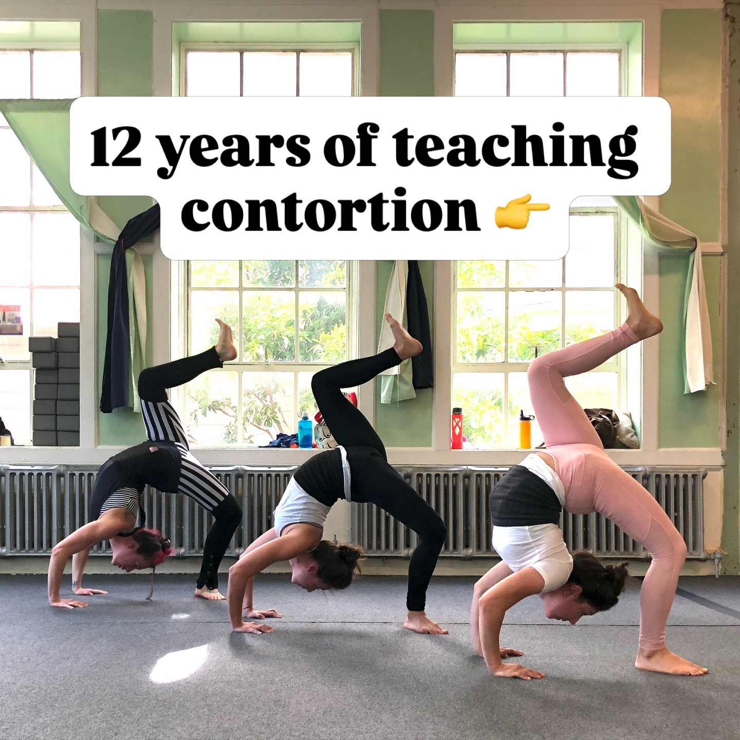 12 years of student progress…
It feels like just yesterday that I just started teaching contortion and flexibility classes at Circus Center in San Francisco. But at the same time, we’ve lived in an entire life (literally, Sammy’s entire life 🤣).
At this point, I’ve personally worked with thousands of students, which is so cool and also insane 😆
These photos are just a small glimpse of the progress made by students over the last 12 years 🦐 (and I also realized that I prioritized older before/afters when I was compiling the photos 😅)
So if YOU want to work with me, now is the perfect time, because The Catie Brier Method: Backbending starts in just one week!
I’ve taken everything I’ve learned over the last 12 years of coaching and put it into this four week ONLINE course, that is *genuinely* beneficial for all levels.
Comment TCBM and little robot Catie will send you the details 🤖
Stay shrimpy, friends 🦐
#trainingwithcatiebrier
#contortiontraining
#shrimparmy
#notyoga