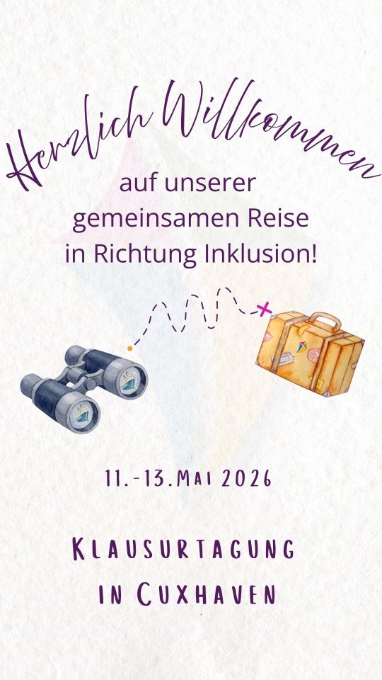 🪁 Weiter geht die Reise... 🪁
Alle an Bord!
Inklusion
Duldet keine
Ausgrenzung!
Unter diesem Motto fand unsere diesjährige Klausurtagung mit den Kita-Leitungen unseres Kita-Verbandes in Cuxhaven statt. ⛵
Am ersten Tag wurden wir von der Dozentin Frau Bruszies begleitet, die neue Perspektiven auf inklusive und offene Arbeit vermittelte.
Am zweiten Tag haben wir alle in sechs Einrichtungen hospitiert und kamen anschließend gemeinsam mit den Fachberatungen des @kindertagesstattenverband_cux sowie dem Abteilungsleiter des @drkcuxhavenhadeln in einen spannenden, fachlichen Austausch.
Der dritte Tag stand abschließend im Zeichen der Reflexion und der Entwicklung von Visionen und Zielen jeder Leitung für die eigene Kita. 💡
Mit unserer Haltung zur Inklusion möchten wir ein deutliches Zeichen setzen: Inklusion gelingt dann, wenn alle mitgenommen werden. Denn "Alle an Bord!" bedeutet Vielfalt als Stärke zu sehen und Gemeinschaft aktiv zu gestalten❗
Vielen Dank für die tolle Zusammenarbeit!! 🤝
#flugrichtungzukunft #kitaverbandhevokoe #inklusion